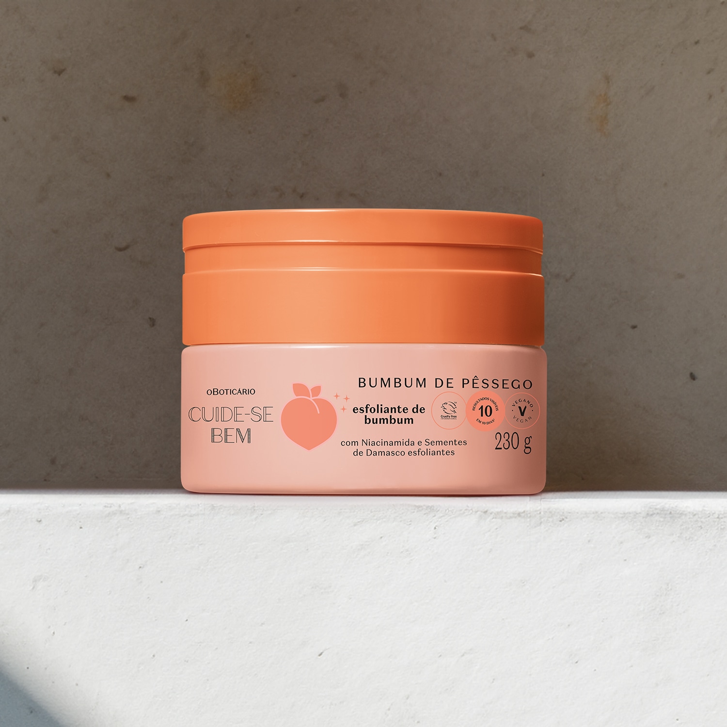 Creme Esfoliante de Bumbum Cuide-se Bem Bumbum de Pêssego 230g