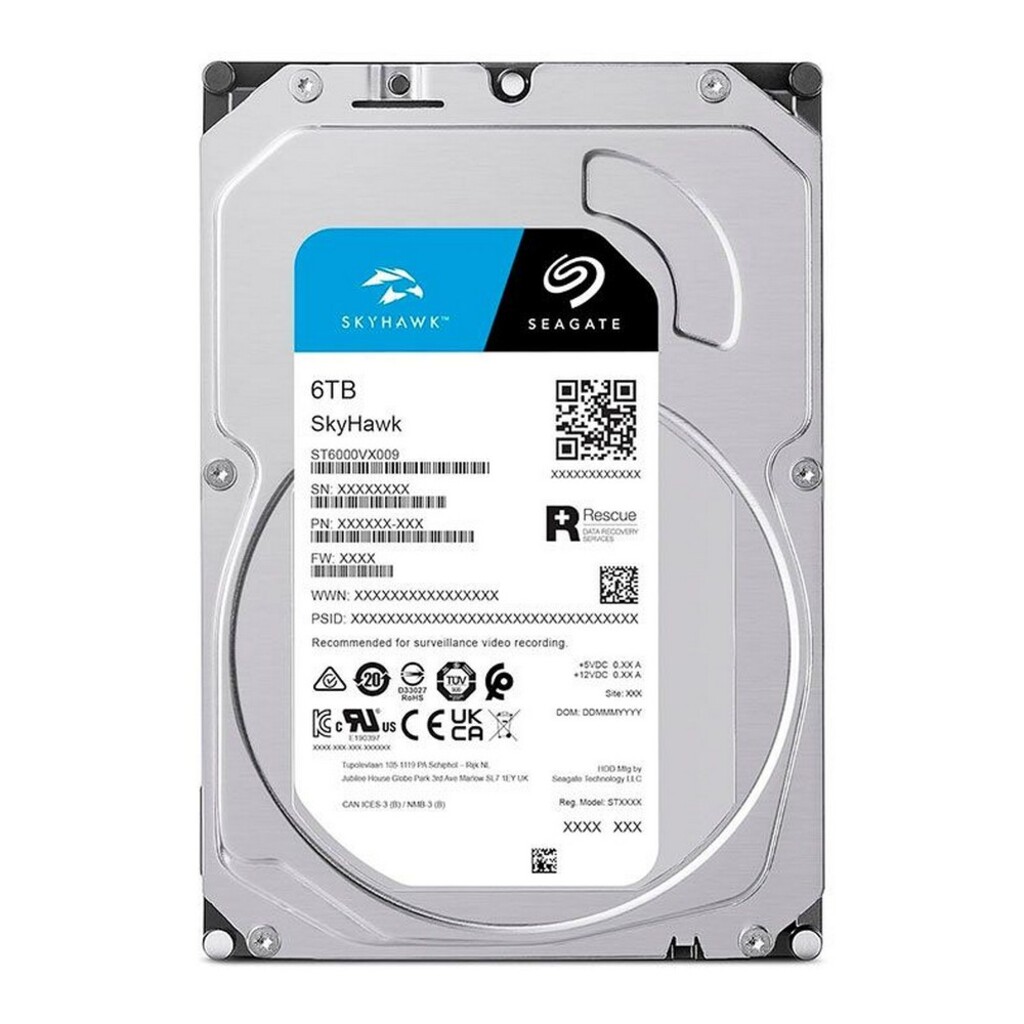 Hard Disk CFTV 6.0 TB Sata 6 Gb/s Seagate Skyhawk 5400 RPM - ST6000VX009