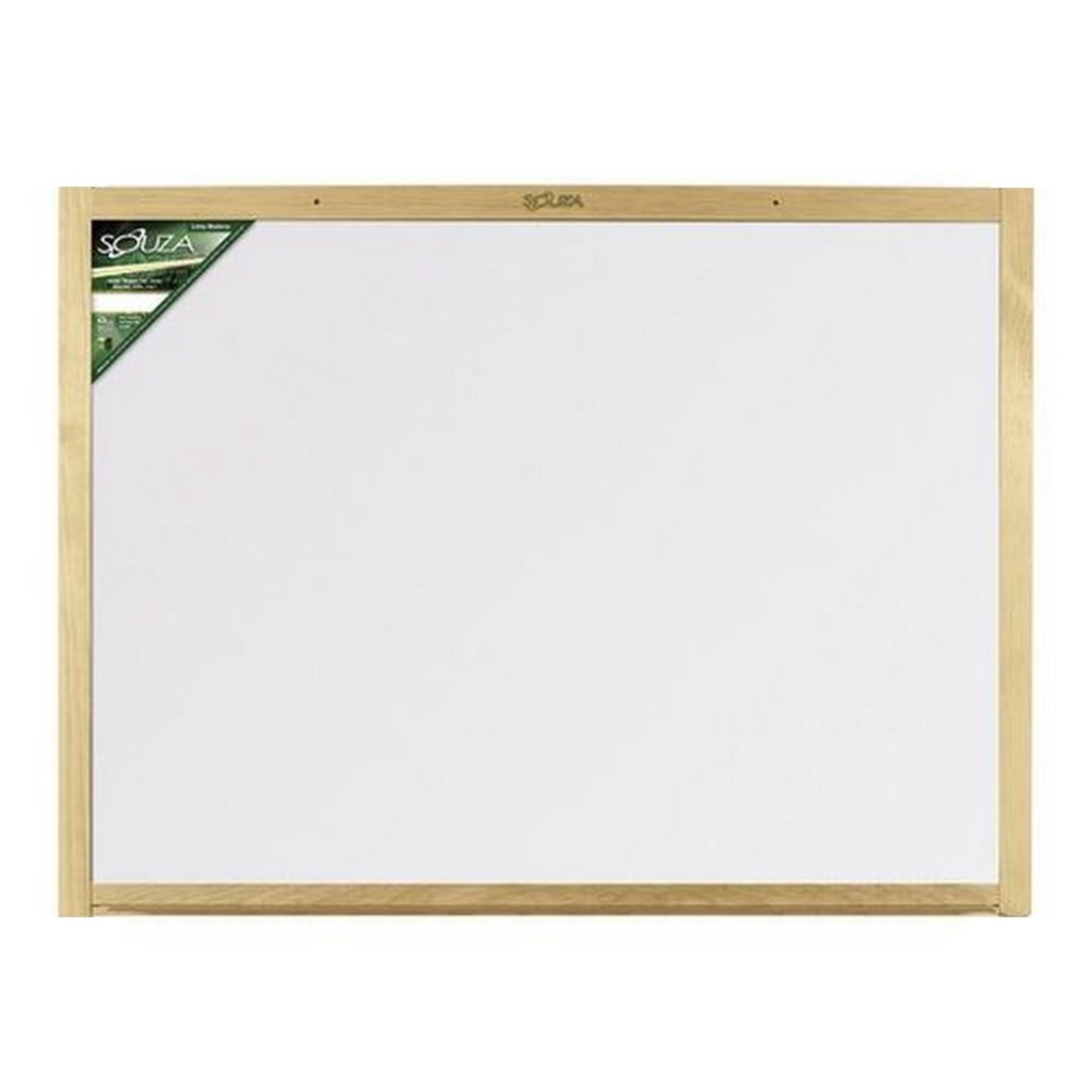 Quadro Branco Standard 90x60 Cm com Moldura de Madeira Souza - 6192