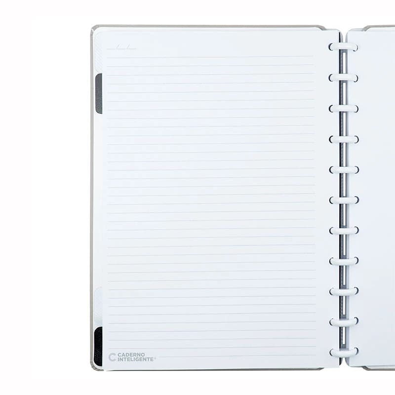 Caderno Inteligente Iced Coffee Grande 60 Folhas com Pauta e 20 Folhas Lisas