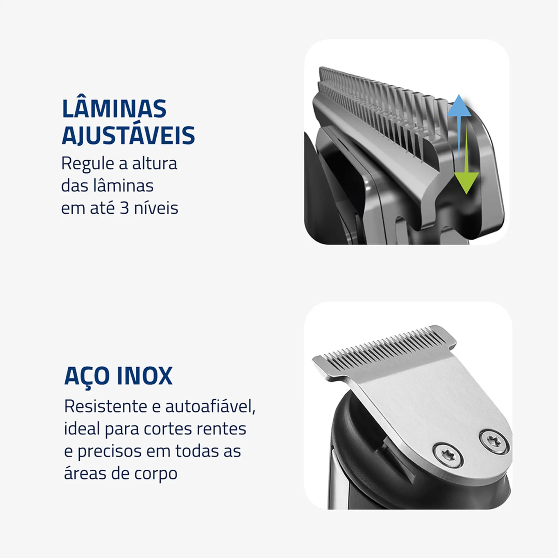 Aparador de Pelos Mondial Pratic Groom com 5 Pentes BG-09 - Preto - Bivolt