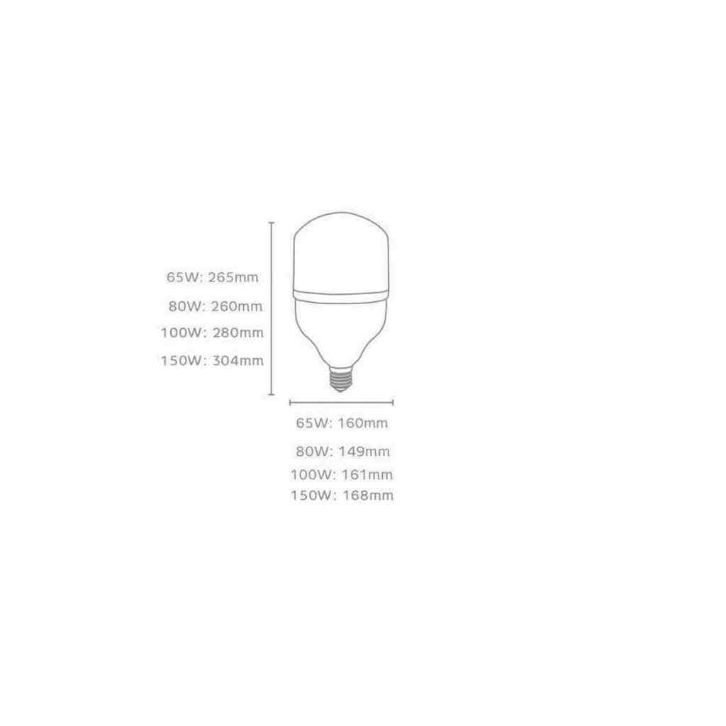 Lâmpada Super Bulbo Led Alta Potência 65 Watts E27 ou E40 6500K Branco Fria Bivolt - Elgin 48LHP65FO000