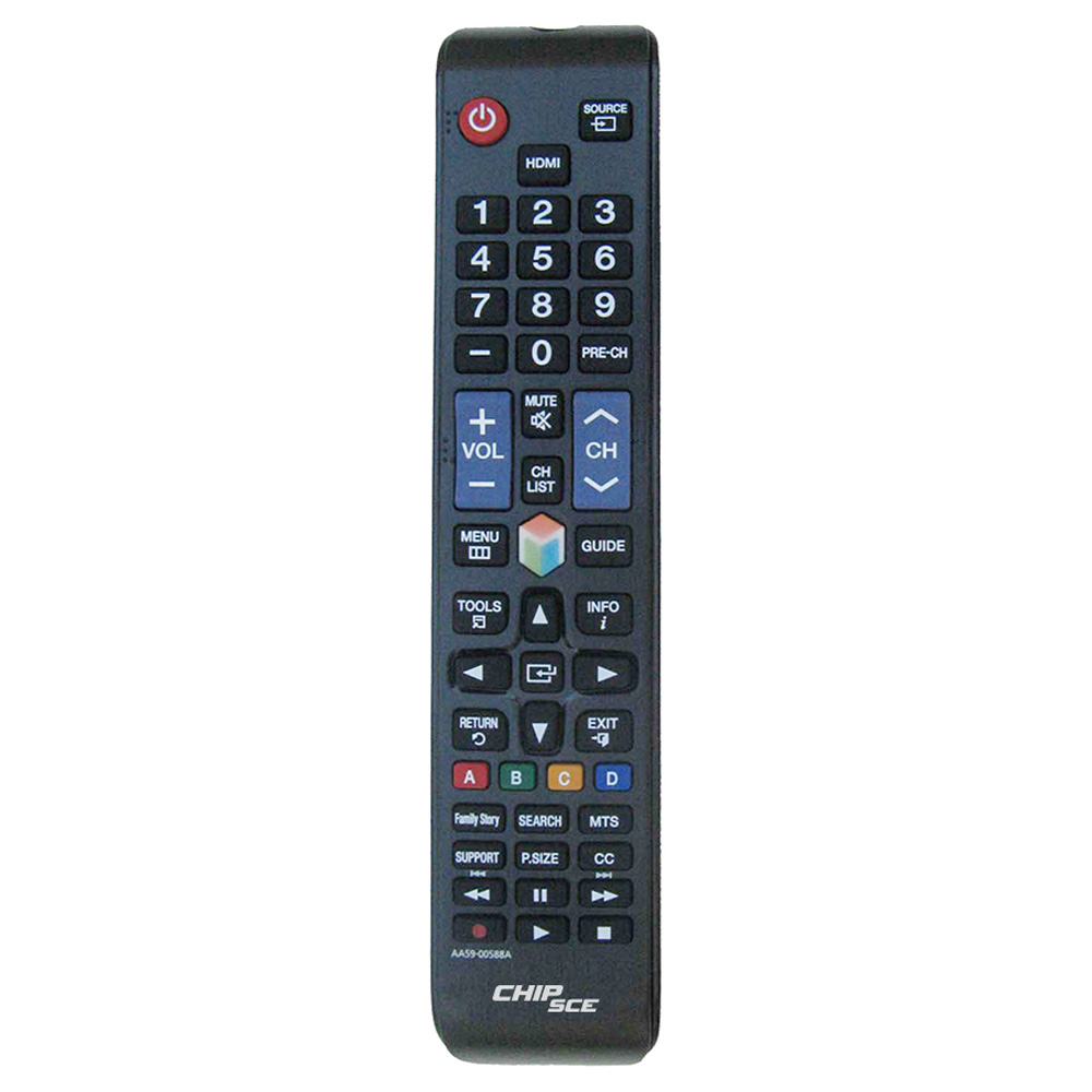 Controle Remoto TV Samsung AA5900588A Chip Sce Preto 0260588