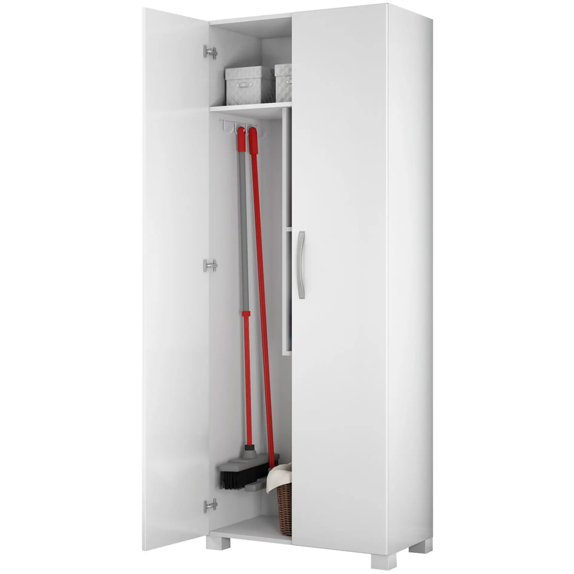 Armário Multiuso 2 Portas Bater 3 Prateleiras NT 4015 Notável - Branco