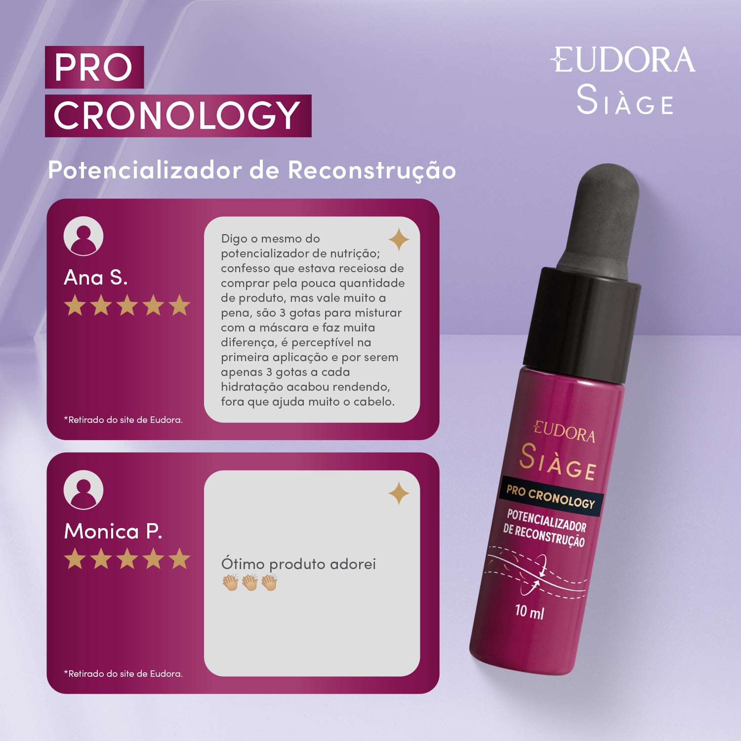 Potencializador de Reconstrução Siàge Pro Cronology 10ml