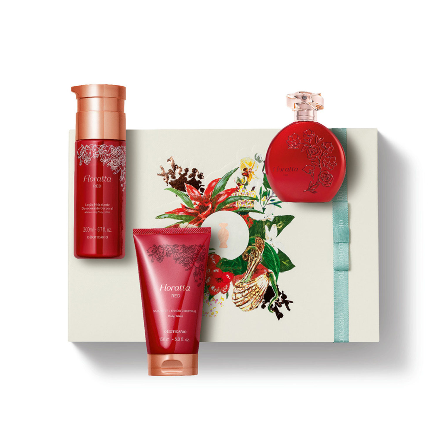 Kit Presente Dia Das Mães Floratta Red ( 3 itens)