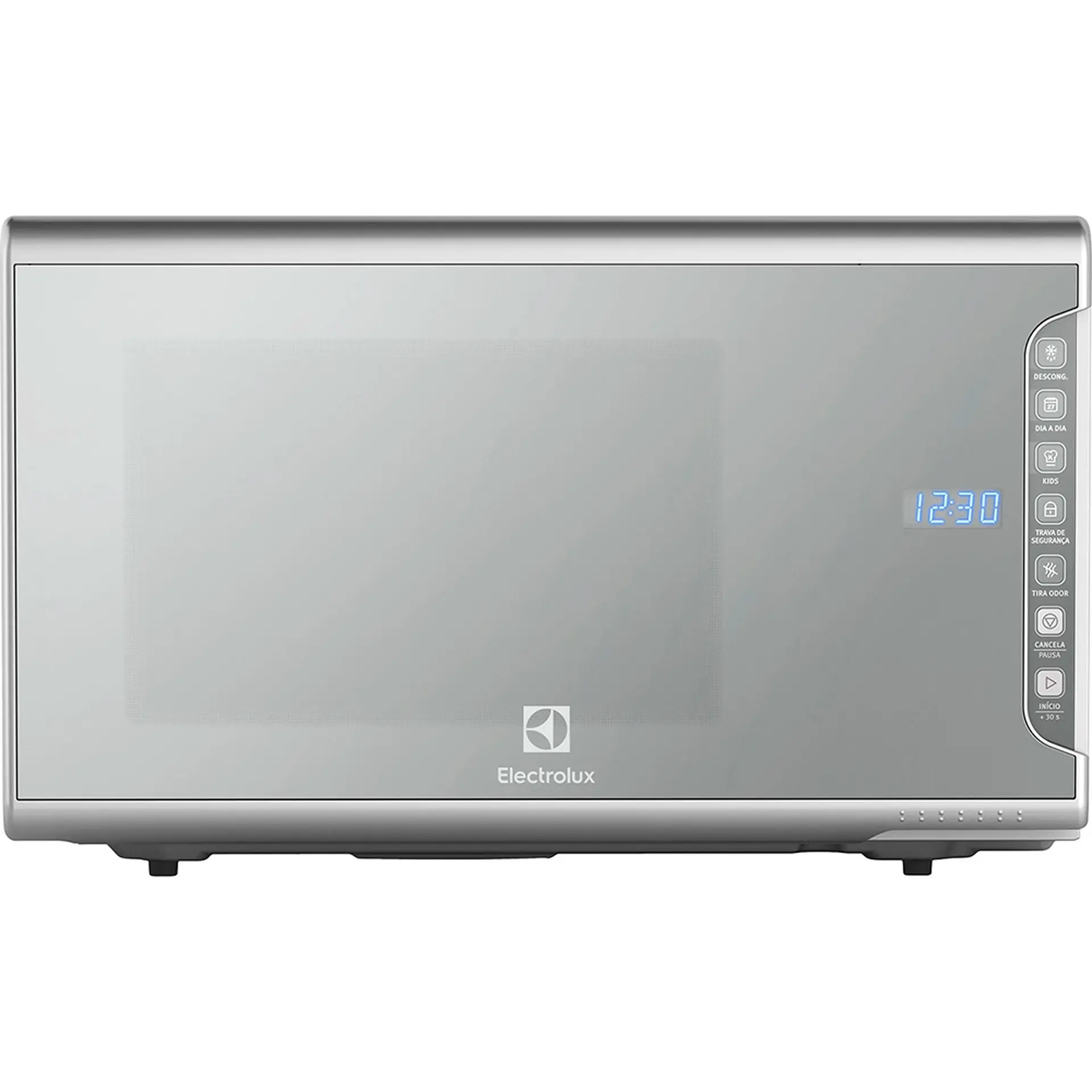 Micro-ondas Electrolux 31L 1500W Espelhado Painel integrado Tira Odor MI41S - Cinza - 220 Volts