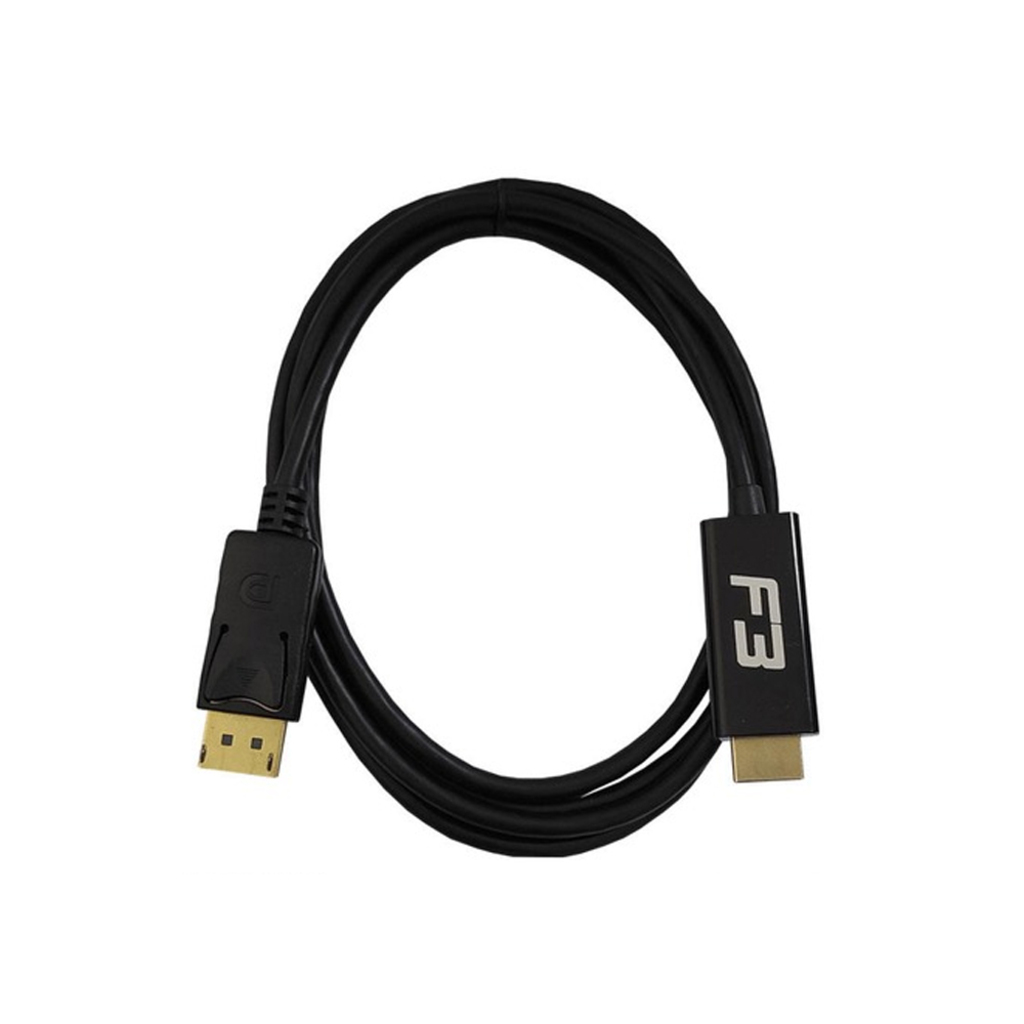 Cabo Displayport Macho para HDMI Macho 1,8 metros - F3 - 1244