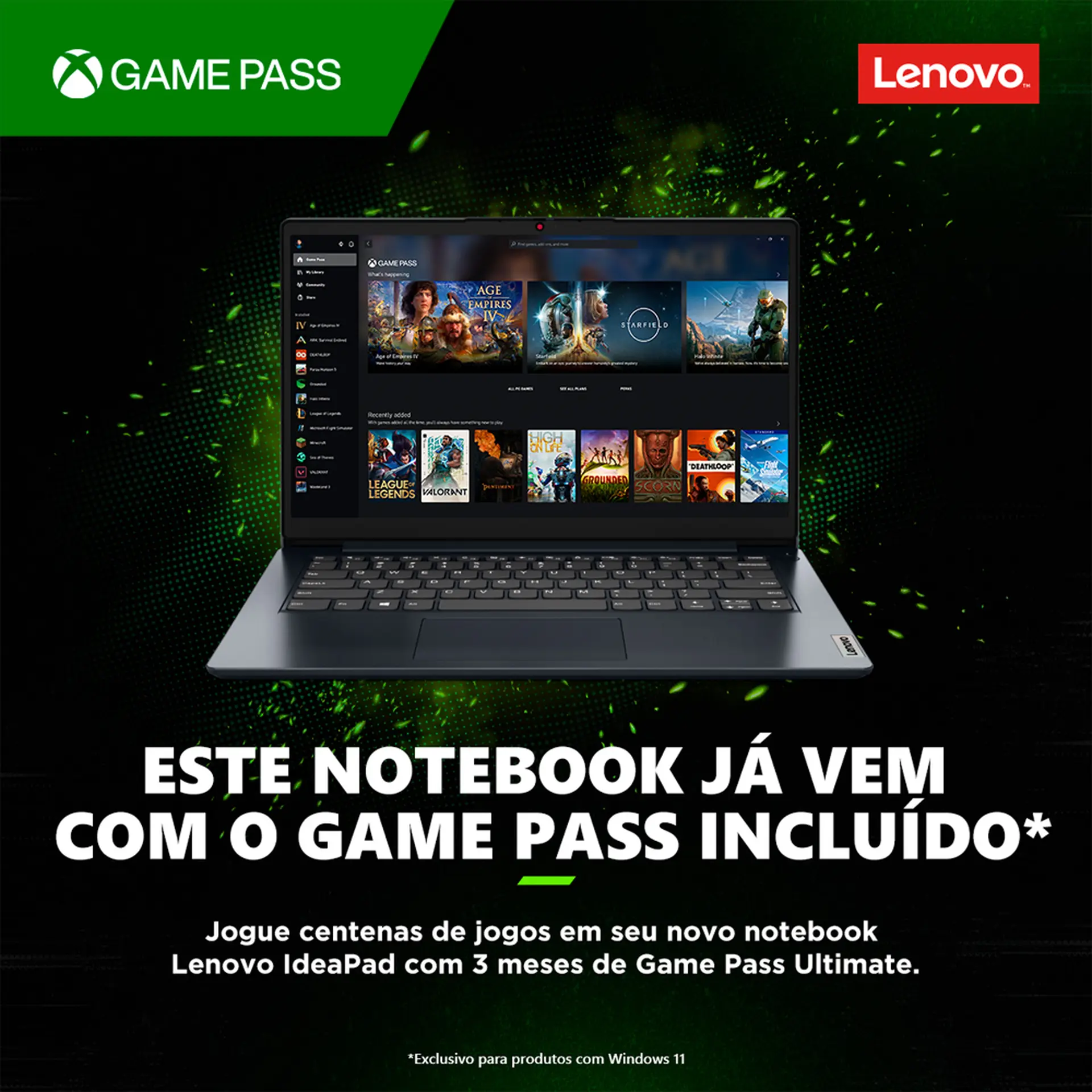 Notebook Lenovo LOQ i5 W11 16GB 512GB SSD 15.6" RTX 2050 4GB GDDR6 - Cinza - Bivolt