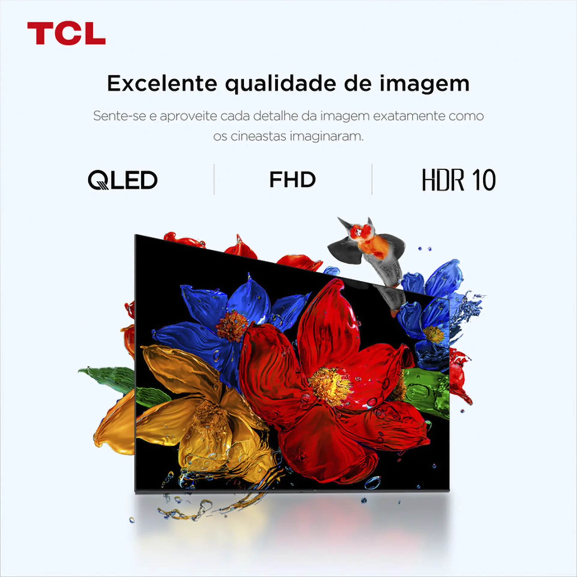 Smart TV TCL QLED 32" Full HD Google TV 32S5K