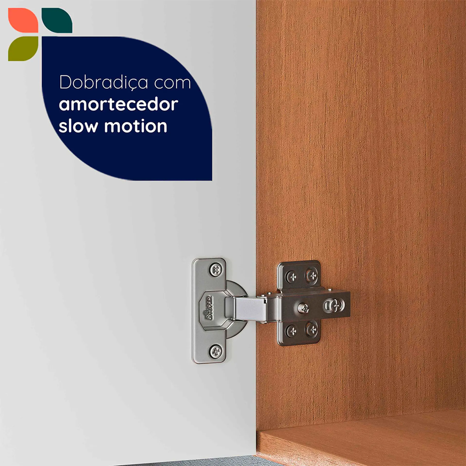 Balcão para Cooktop 1 Porta 1 Gaveta Macadamia Telasul - Freijo/Branco