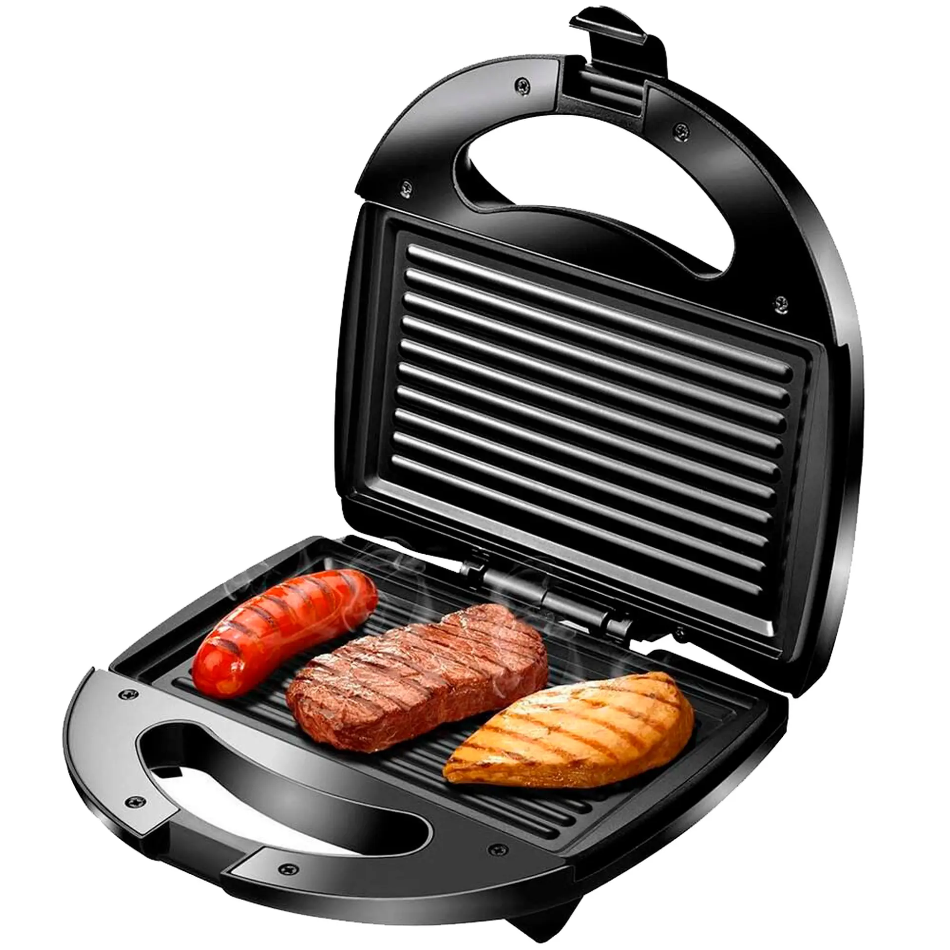 Grill Sanduicheira Elétrico Mondial Ultra Grill Antiaderente 750W S-13 - Preto - 110 Volts