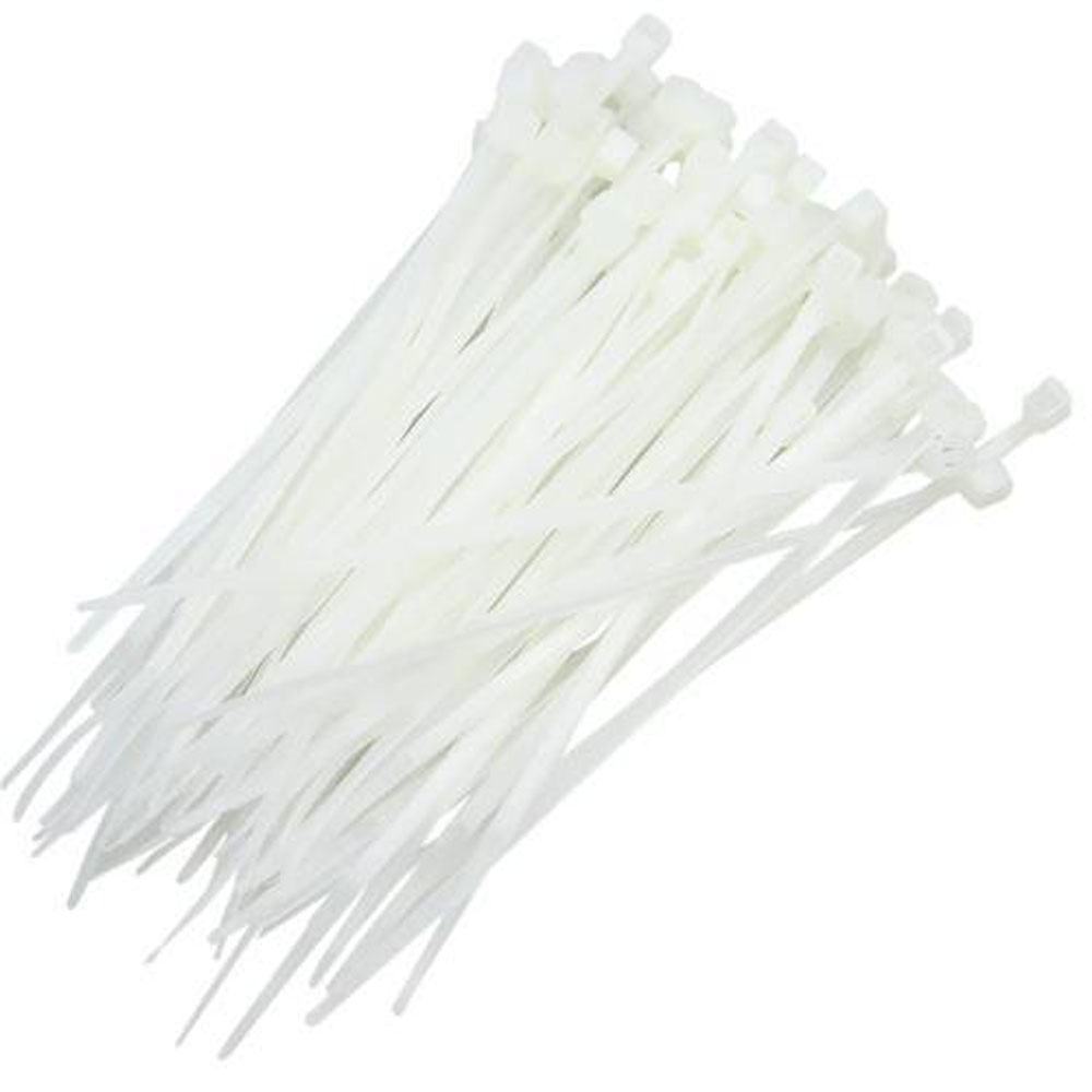 Abraçadeira Plástica Force Line 3,6 x 200mm Branco 100 Unidades