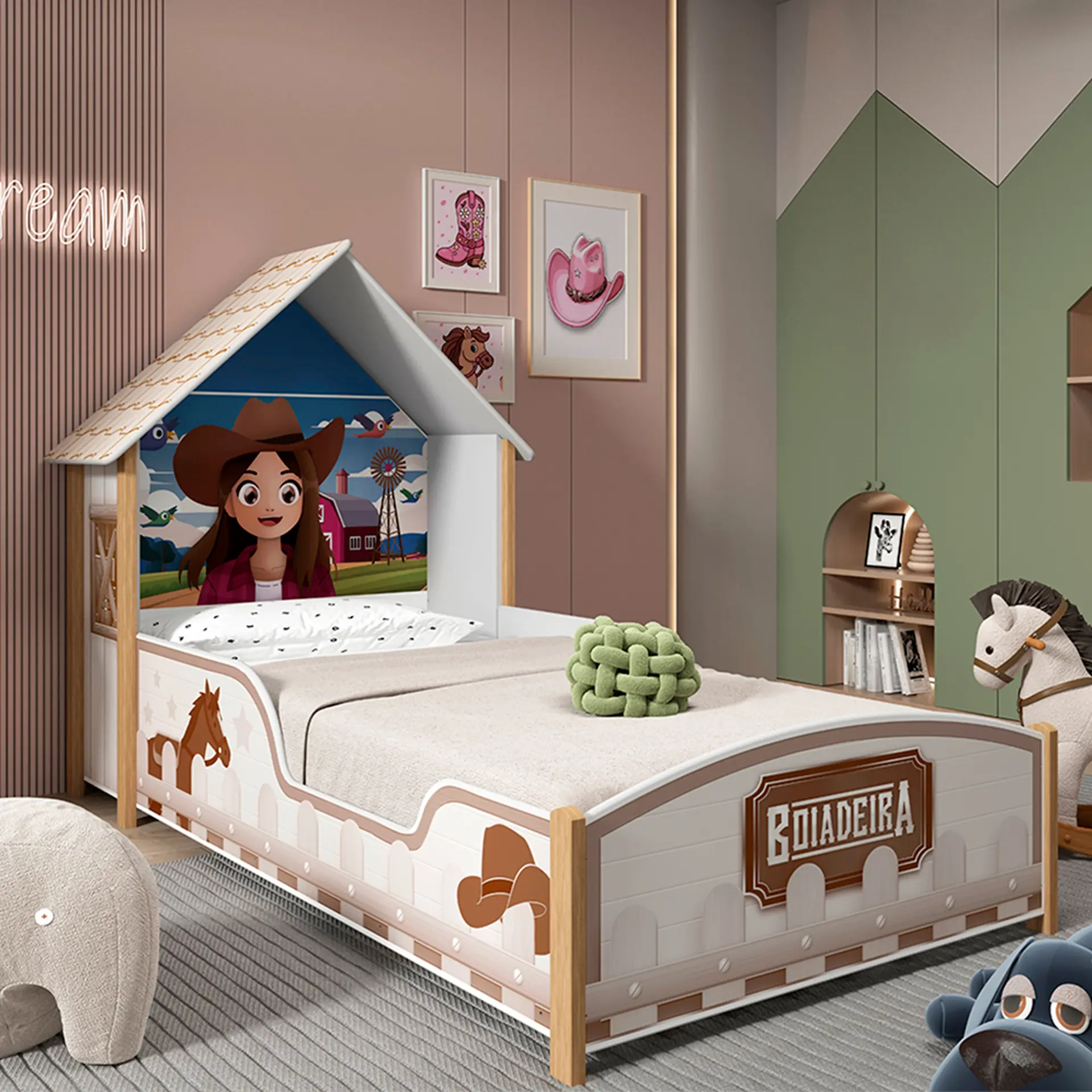 Cama Infantil Gelius Boiadeira - Branco