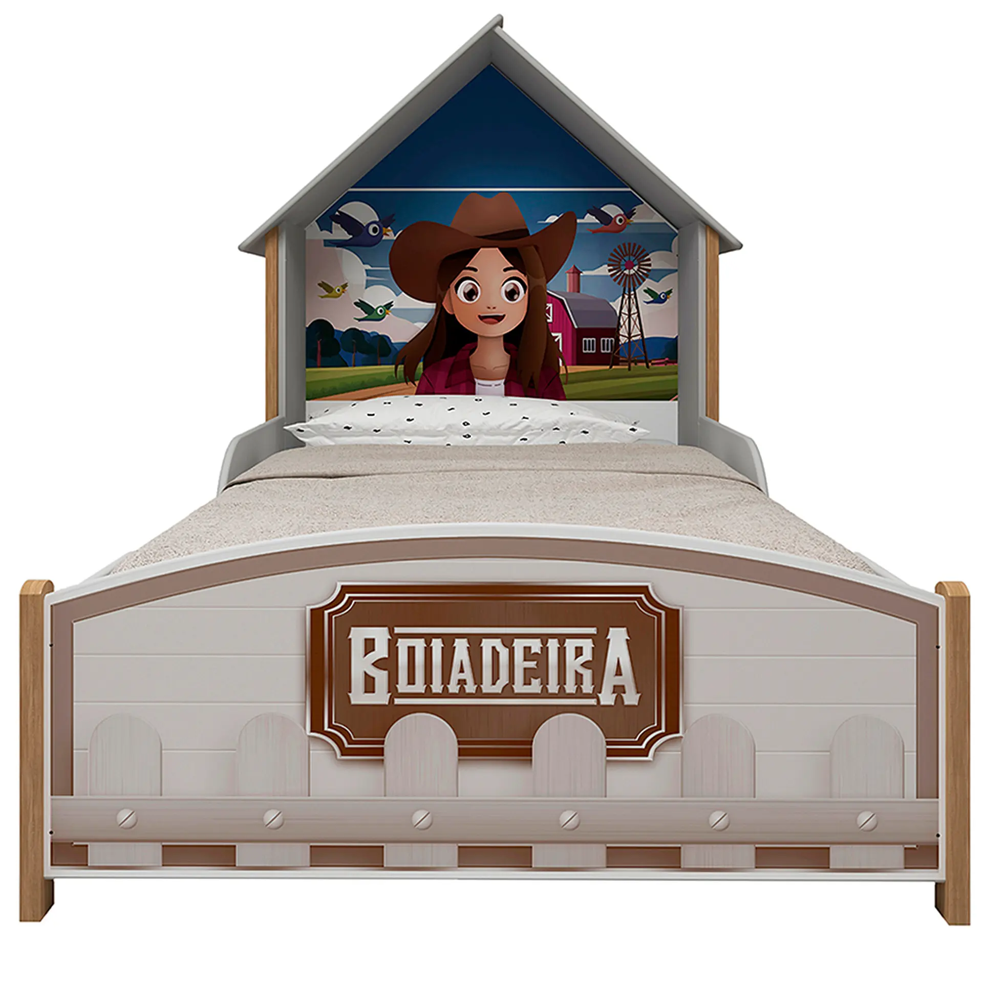 Cama Infantil Gelius Boiadeira - Branco