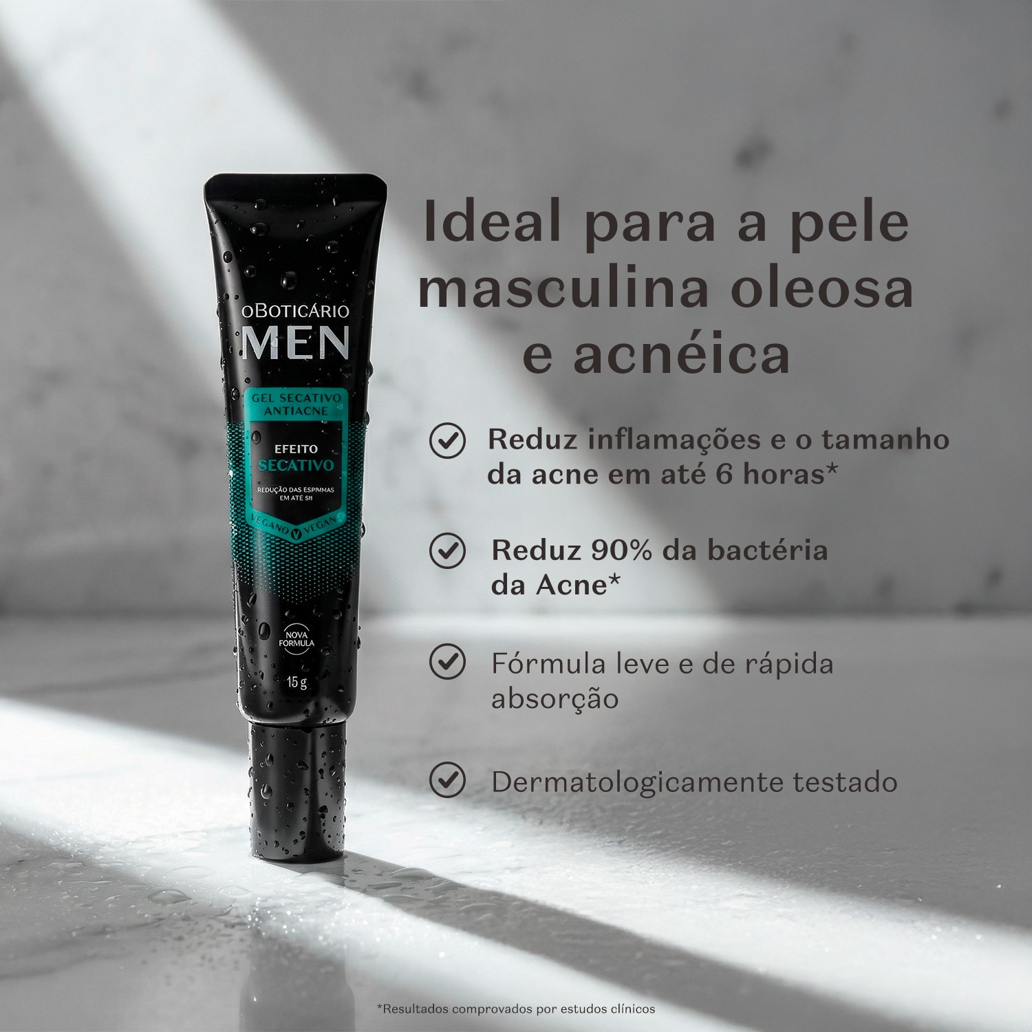 Gel Secativo Facial Antiacne Men 15g