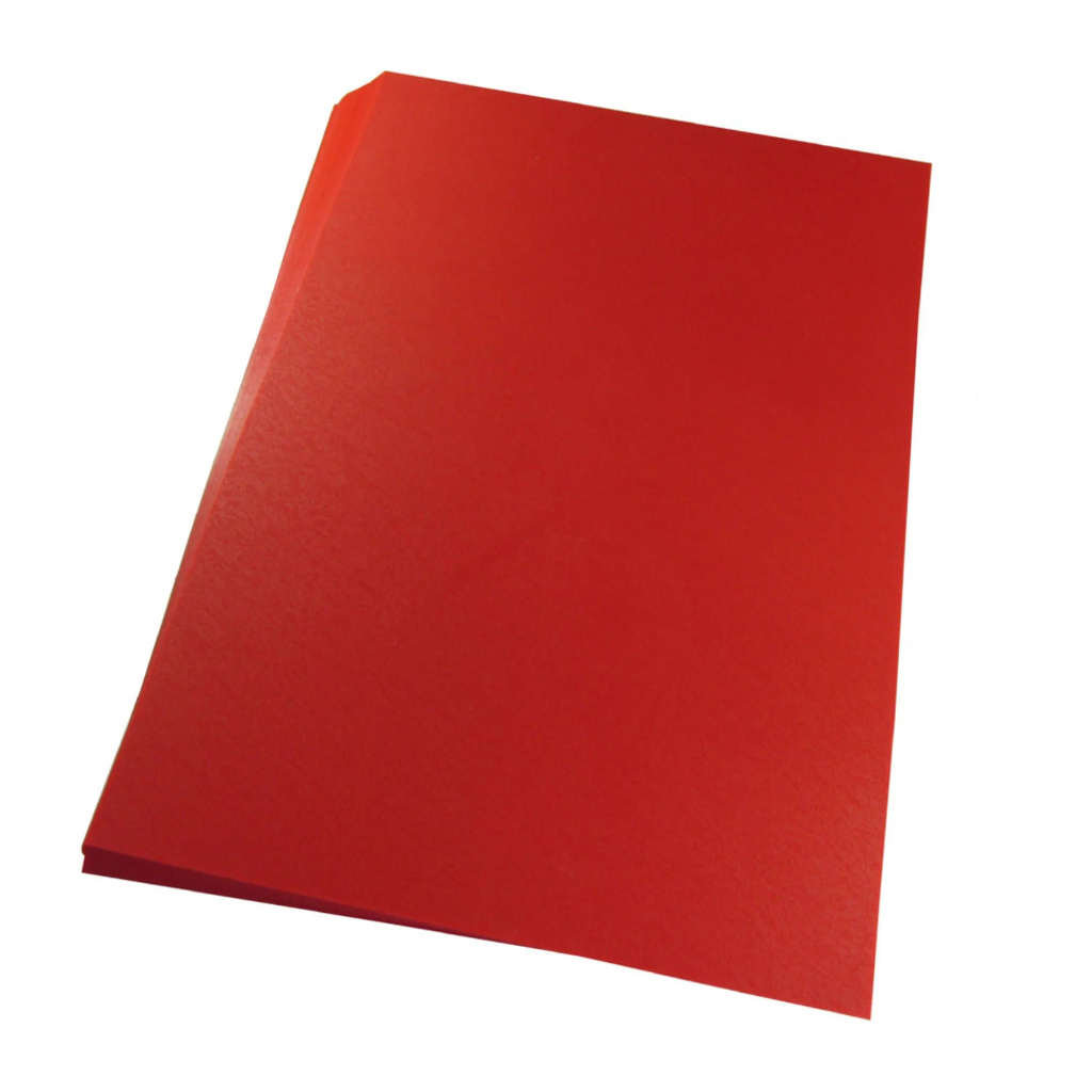 Capa para Encadernação A4 Pacote com 100 Unidades Vermelho Couro - Usa Folien - 7346 106586