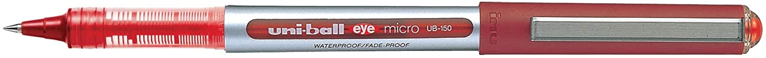 Caneta Esferográfica Uni Ball Eye Micro 0.5 ub-150 Vermelha