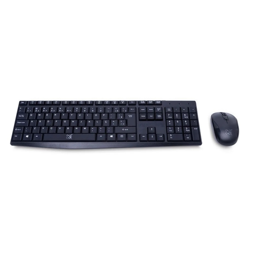 Kit Teclado + Mouse sem Fio Maxprint Arteck 1600dpi Preto - 60000070