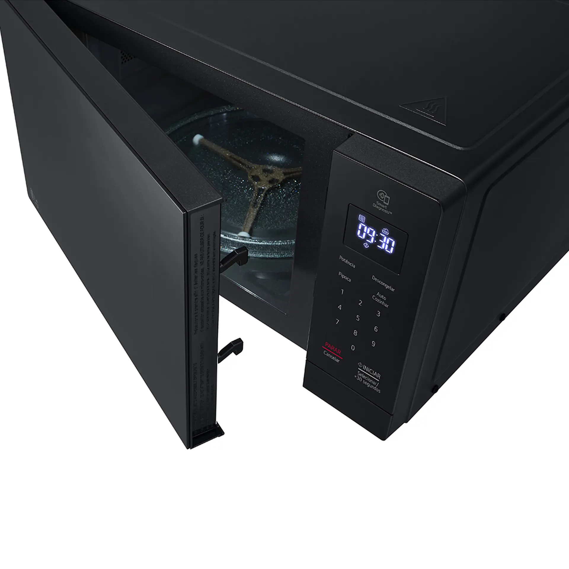 Micro-ondas de Bancada LG NeoChef 30L 800W Limpa Fácil MS3033DSA - Preto - 220 Volts
