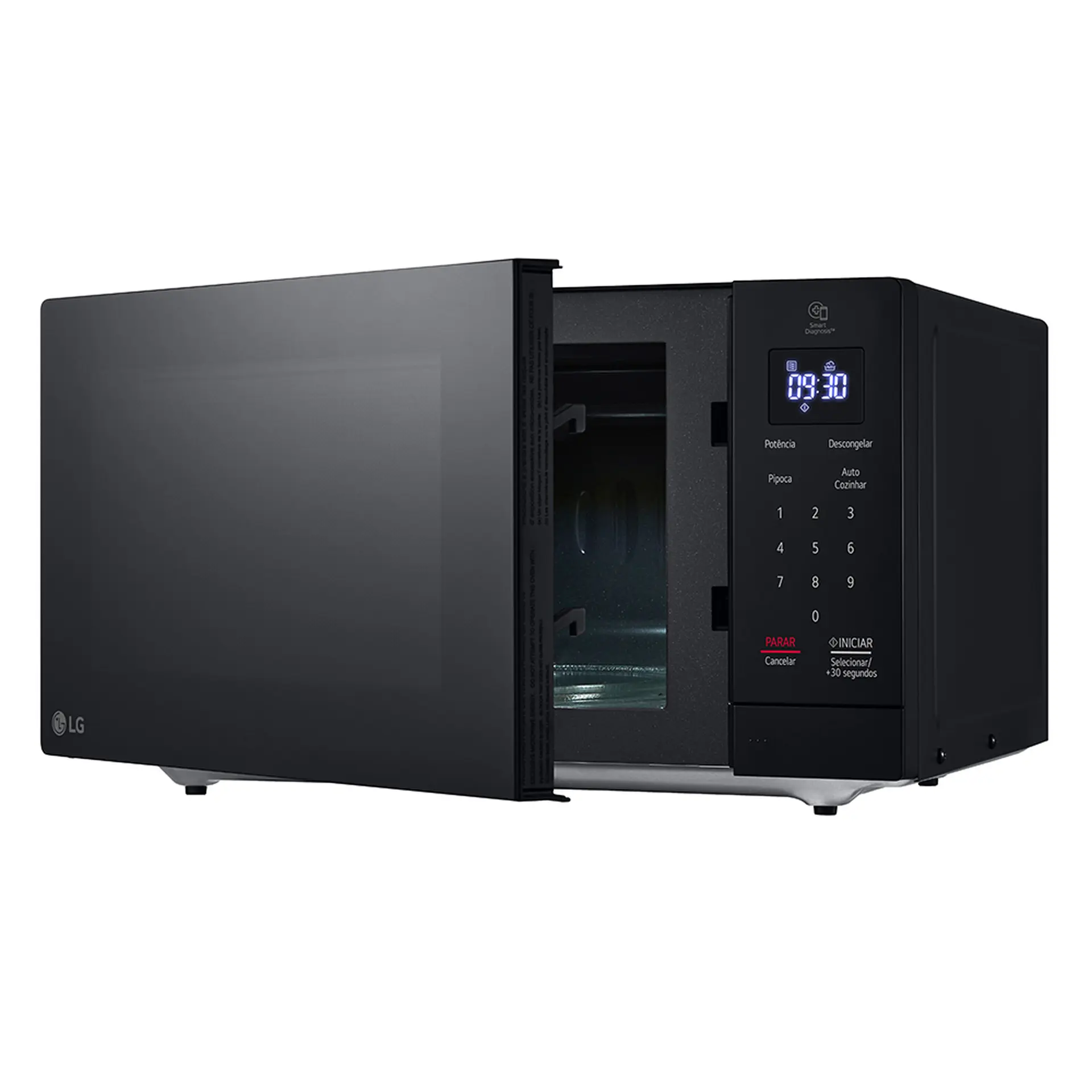 Micro-ondas de Bancada LG NeoChef 30L 800W Limpa Fácil MS3033DSA - Preto - 220 Volts