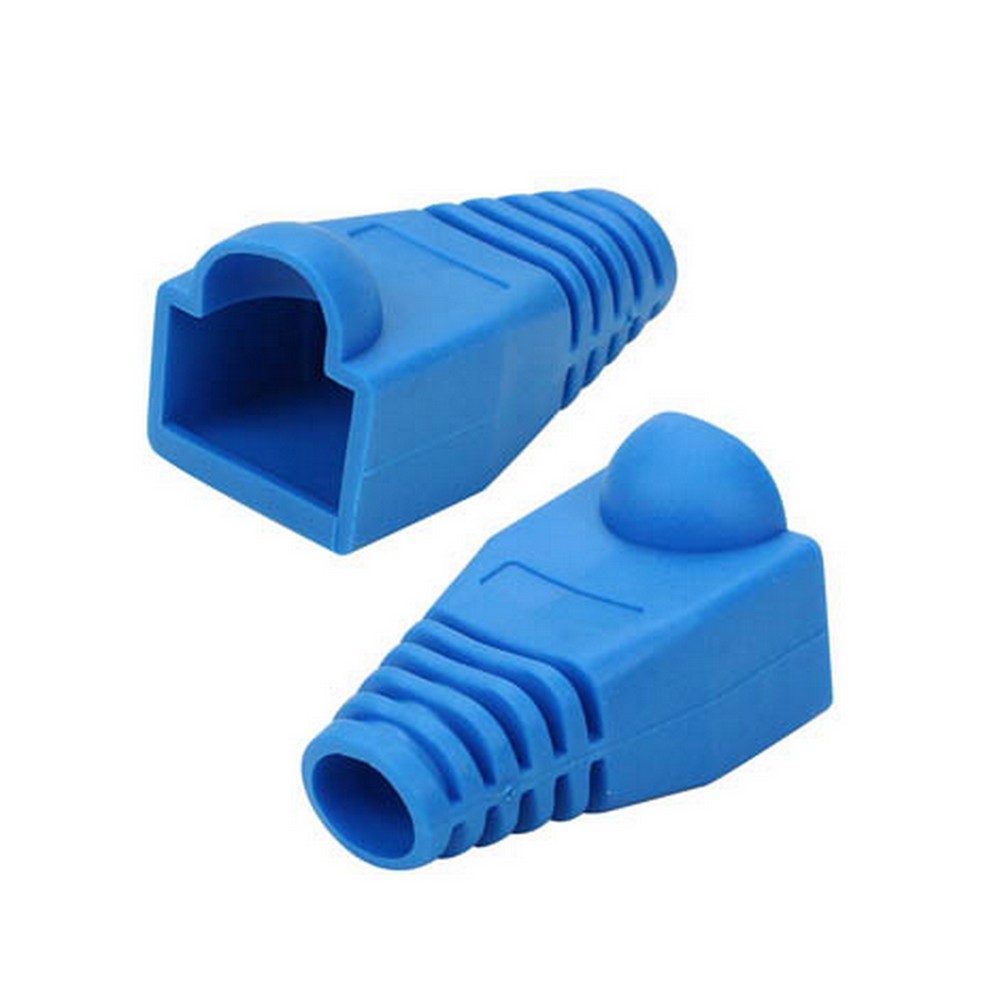 Capa para Conector RJ45 Macho 5+ Azul Unitário