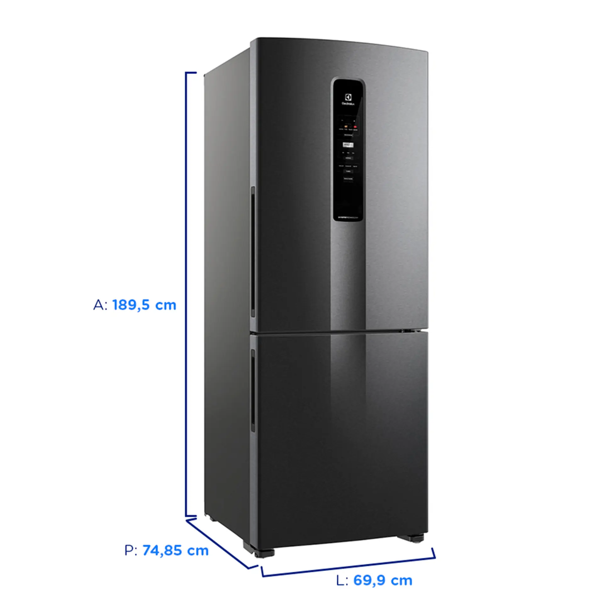 Geladeira Electrolux Frost Free 490L Efficient AutoSense Inverse IB7B - Preto - 110 Volts