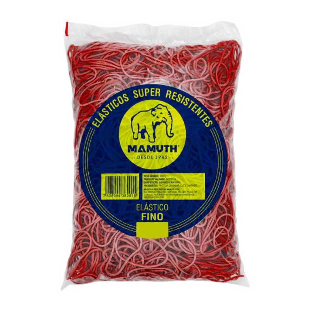 Elástico Amarelo Mamuth 120 Unidades - SUAF100GRS