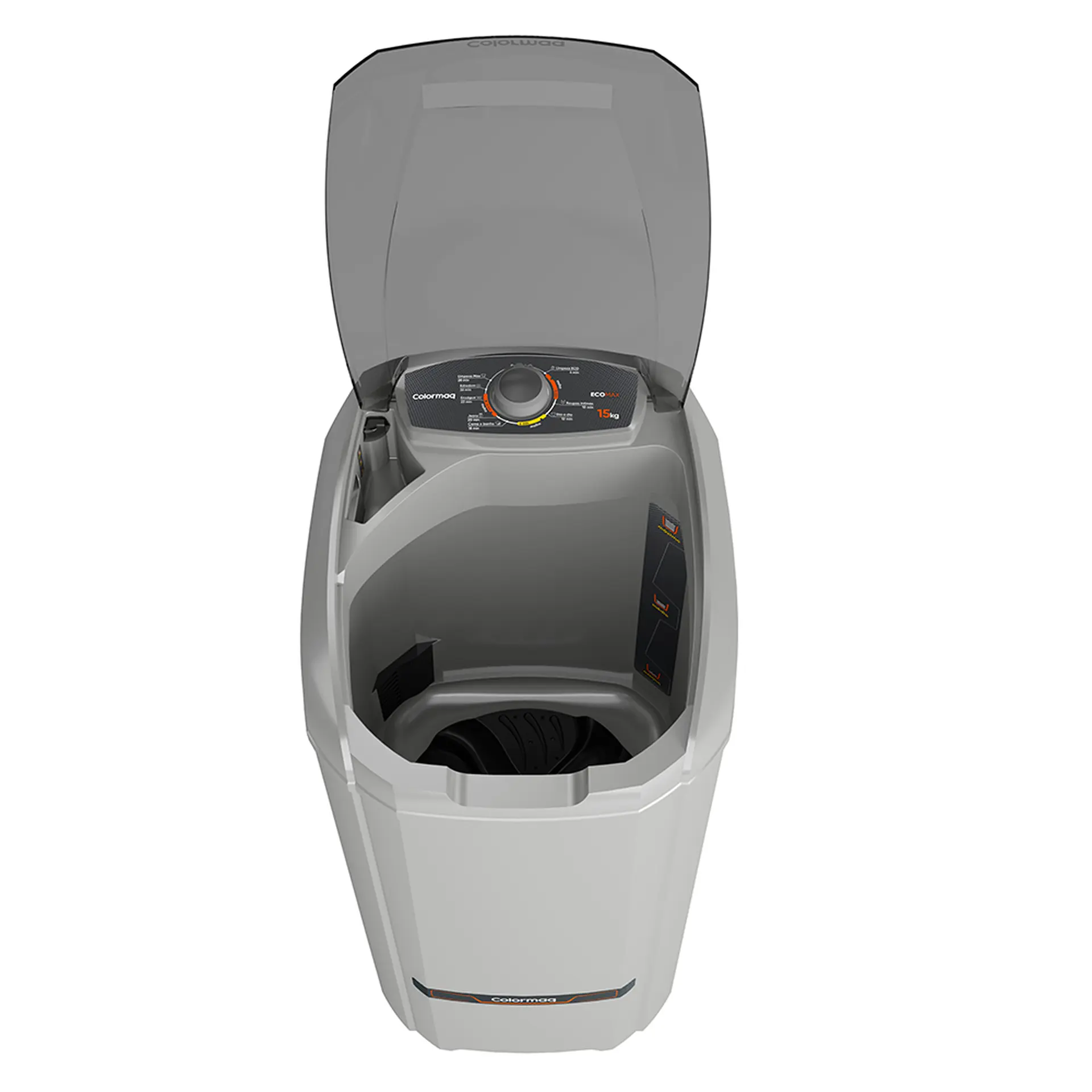 Tanquinho Colormaq EcoMax 15kg Semiautomático 8 Programas LCS15 - Prata - 110 Volts