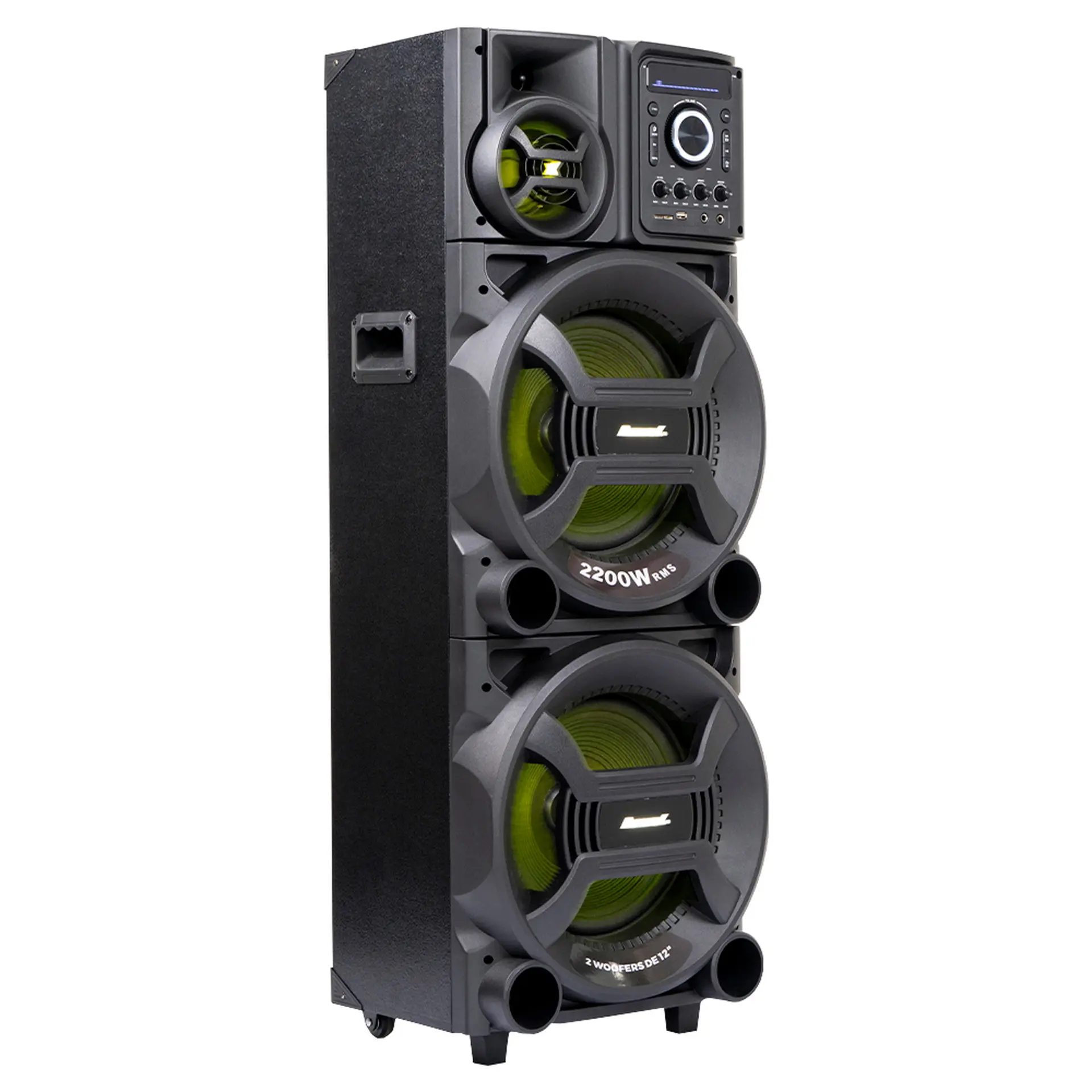 Caixa de Som Amplificada Amvox Pesadão ACA 2201 2200W Bluetooth com LED