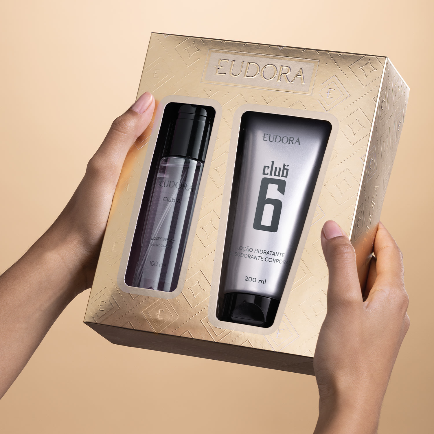 Kit Presente de Natal Club 6: Body Spray 100ml + Loção Corporal 200ml