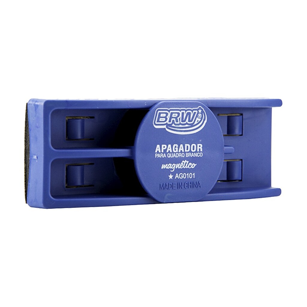 Apagador para Quadro Branco Magnético com Suporte para Marcadores Brw - Unitário - AG0101