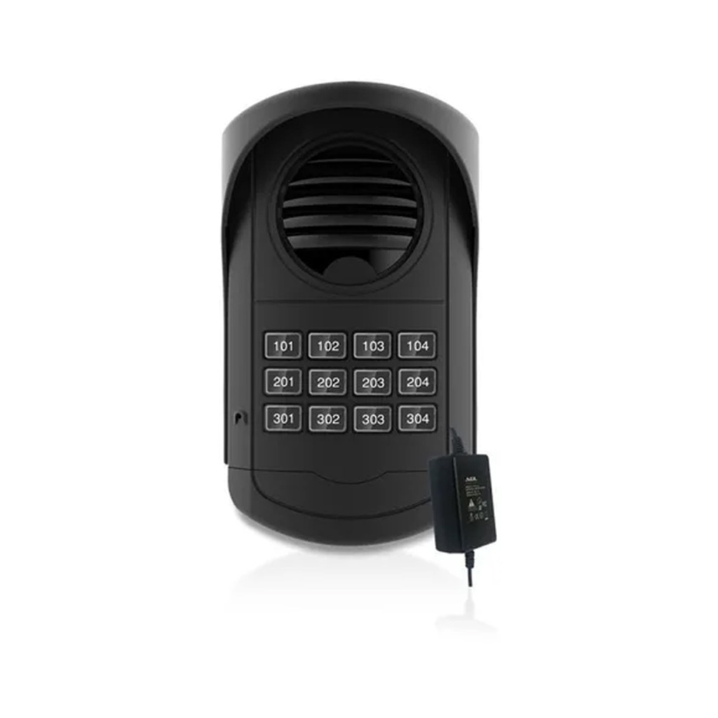 Porteiro Coletivo 12 Pontos AGL 1107048 com Fonte Alimentação