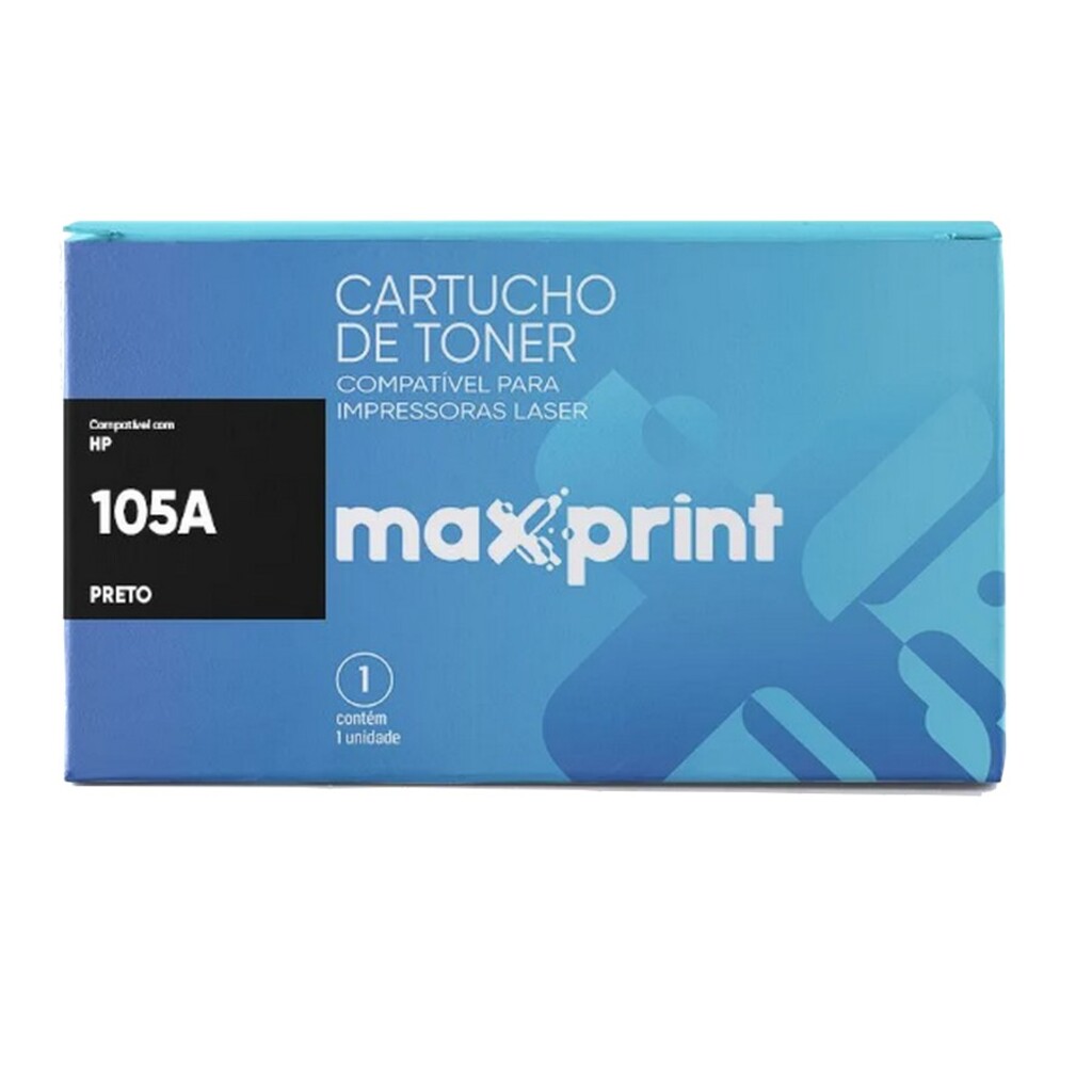Toner HP 105 Preto Maxprint W105A MFP 135A, 135W, 137FNW, HP LASER 107A, 107W