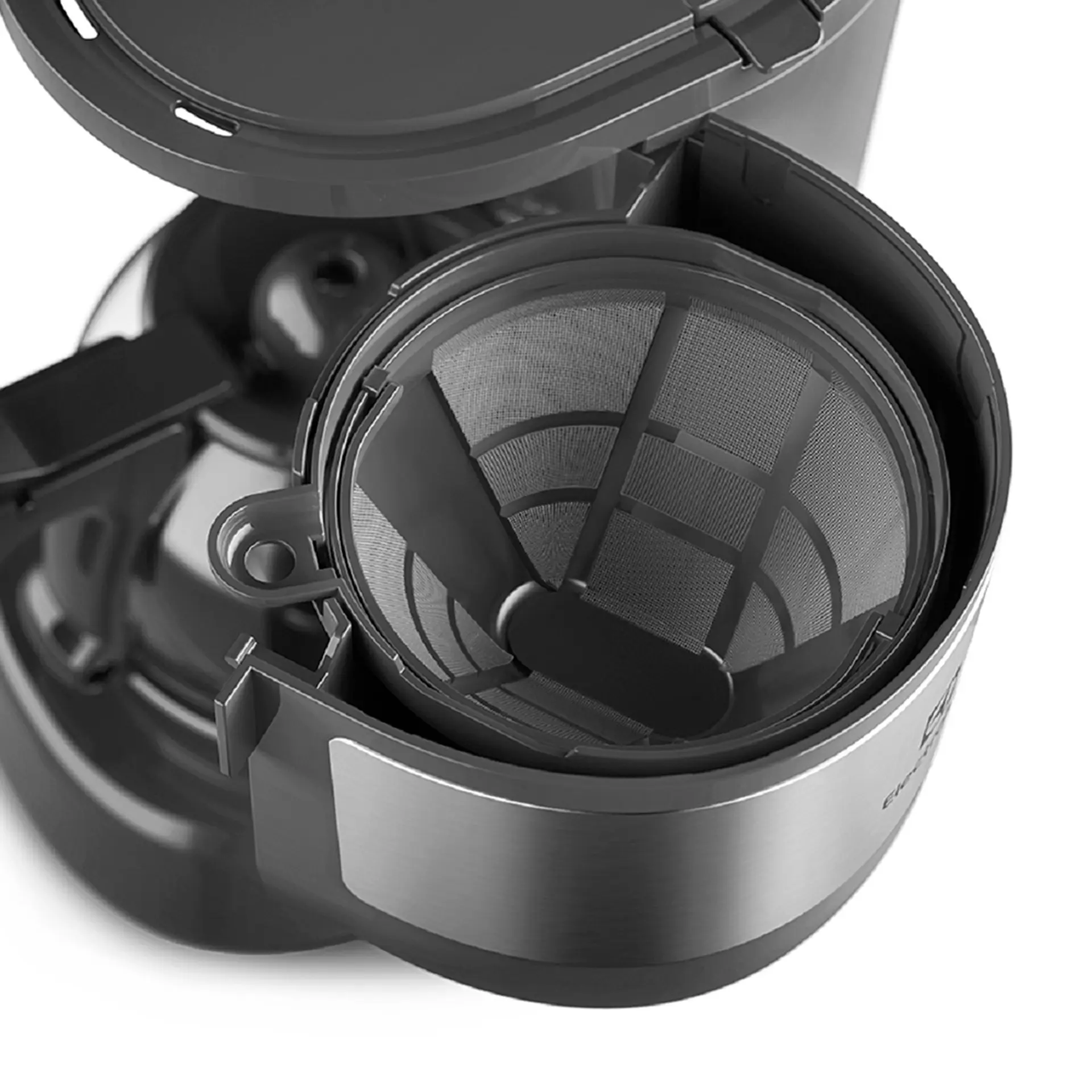 Cafeteira Elétrica Electrolux Efficient ECM10 15 Xícaras Jarra de Vidro - Preto/Inox - 110 Volts