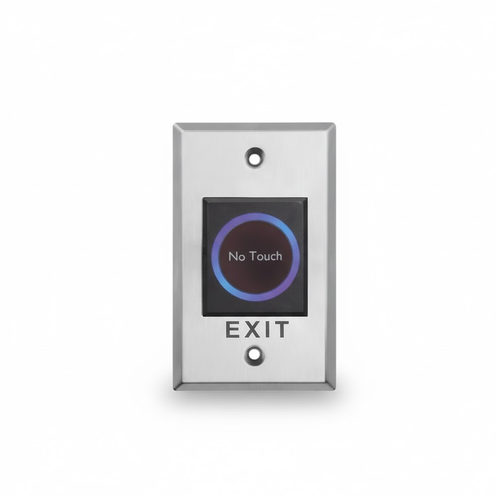 Botoeira de Saída Embutir Proximidade Painel de Aluminio HikVision DSK7P07