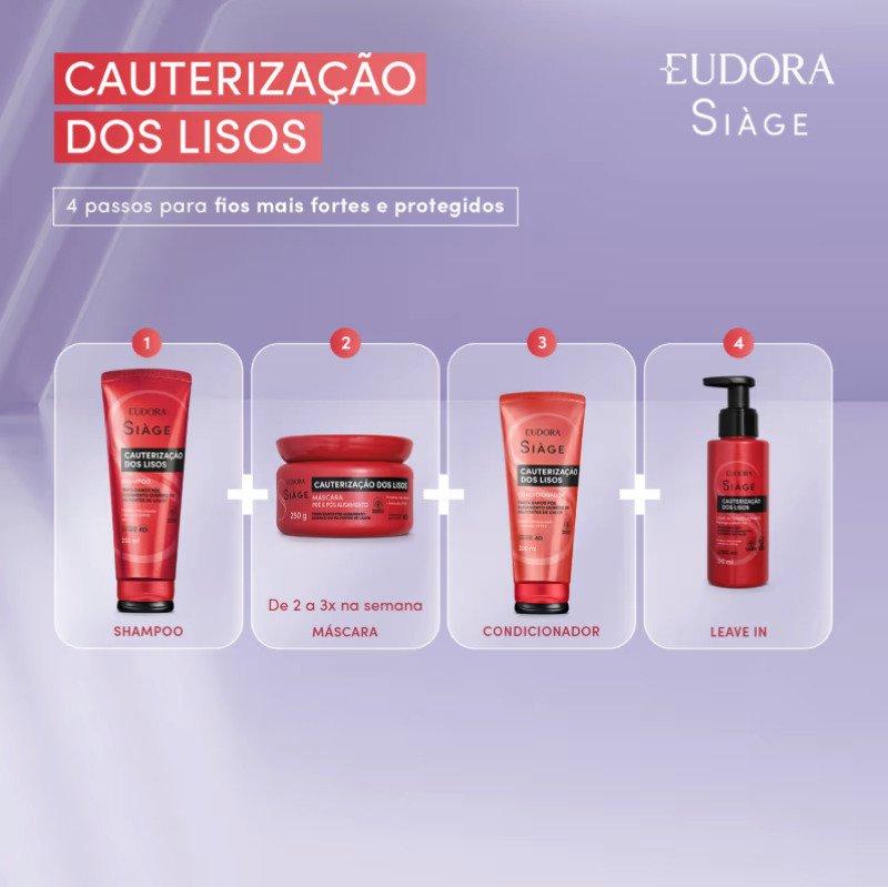 Shampoo Siàge Cauterização dos Lisos 250ml Eudora