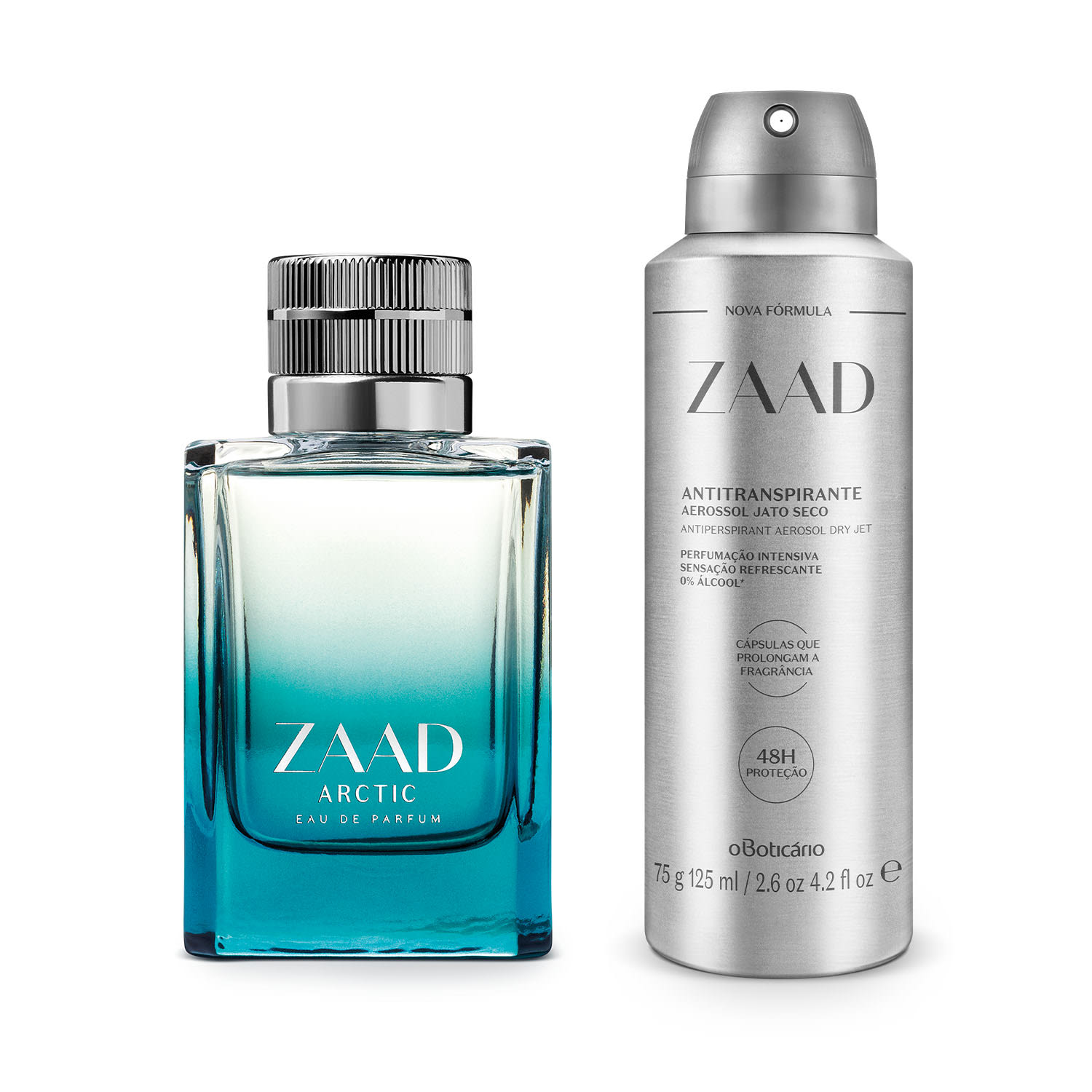 Combo Presente Zaad: Eau de Parfum 95ml + Desodorante Antitranspirante 75g/125ml