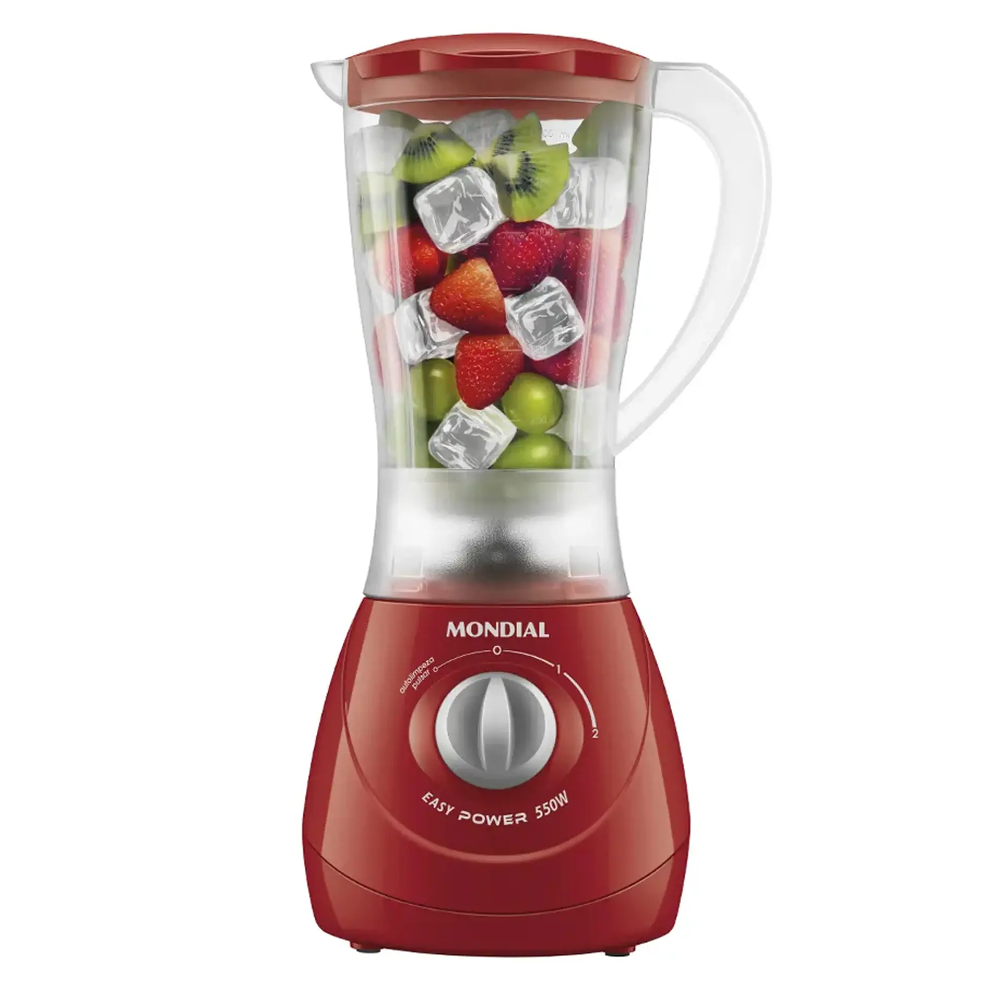 Liquidificador Mondial Easy Power 1,5L 550W 2 Velocidades L-550-R - Vermelho - 110 Volts