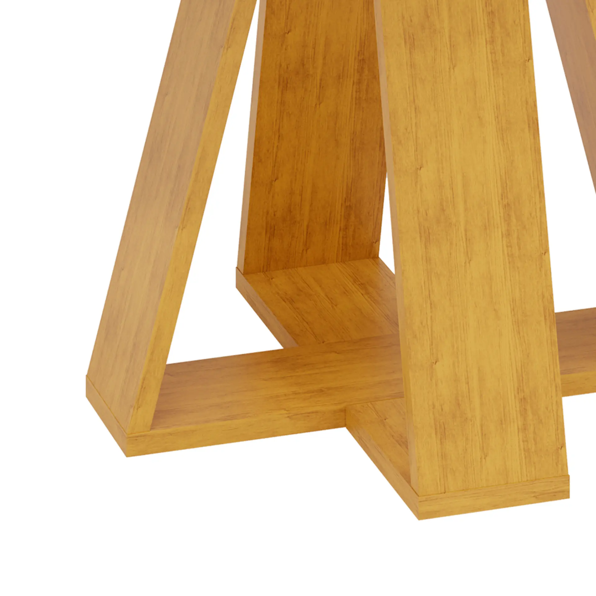 Conjunto de Mesa 4 Cadeiras Tampo MDF com Assento Estofado Celeste DJ - Cedro/off-cedro/veludo creme