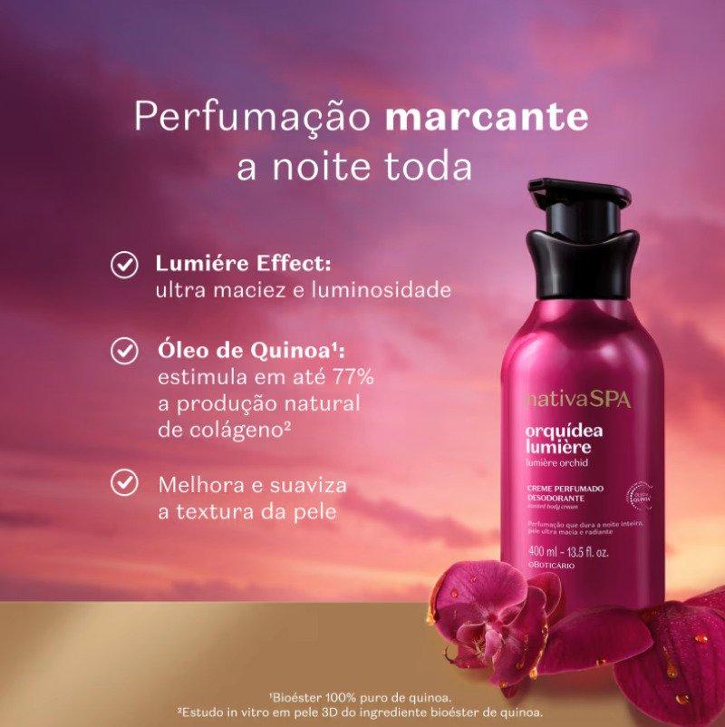 Creme Perfumado Desodorante Nativa SPA Orquídea Lumière 400ml O Boticário