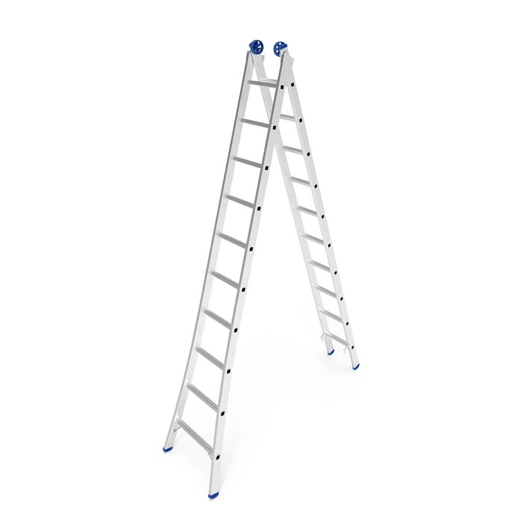 Escada de Alumínio Extensiva 2 x 10 Degraus Mor - 5206