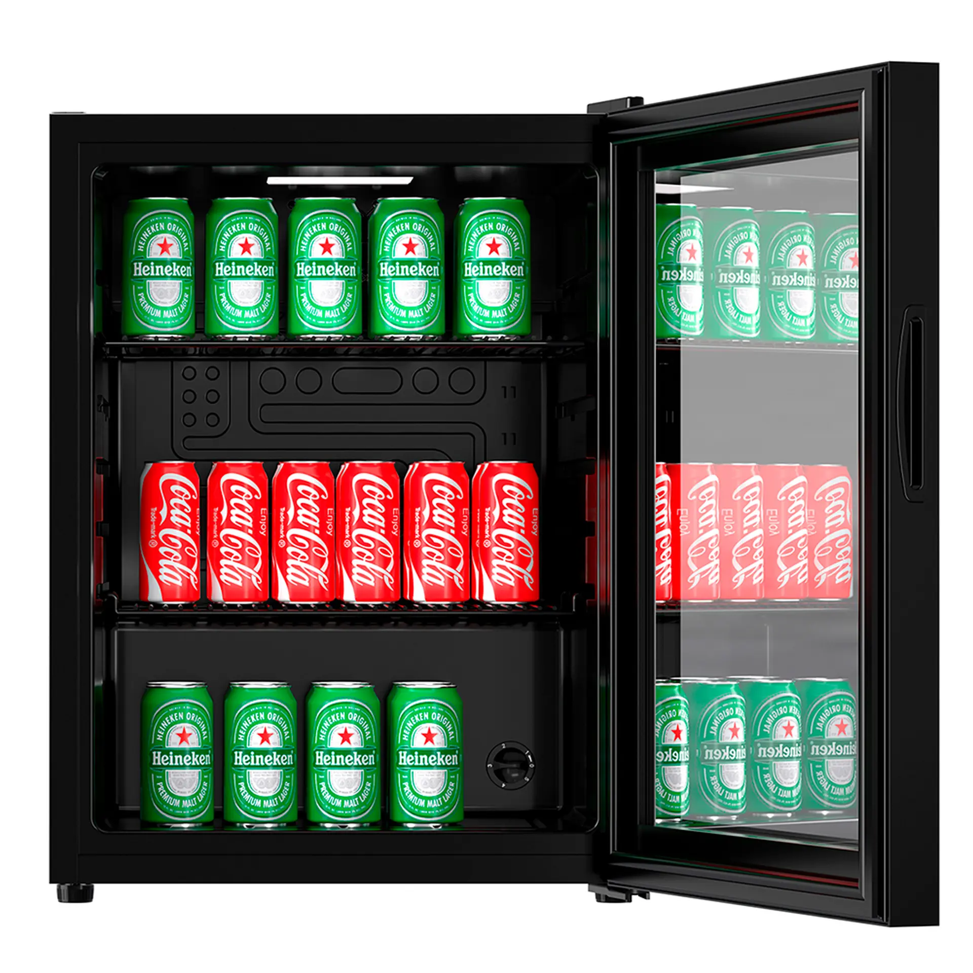 Frigobar Expositor EOS 67L 1 Porta Degelo Manual EEV80P - Preto - 220 Volts