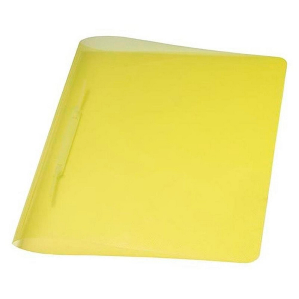 Pasta Grampo Trilho Plástico Plastpark Amarelo - Unitário - 4424AM