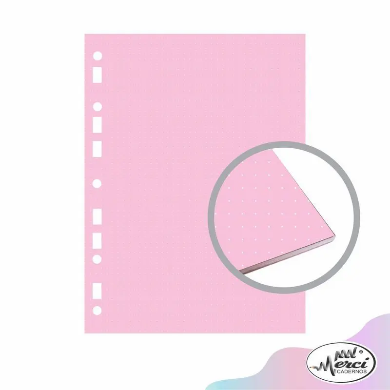 Bloco Fichário Merci Universitário Pontilhado com 40 Folhas