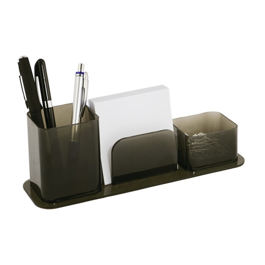 Porta Canetas, Clips e Lembretes Triplo Fumê Dellocolor Dello - 3031.I.0012