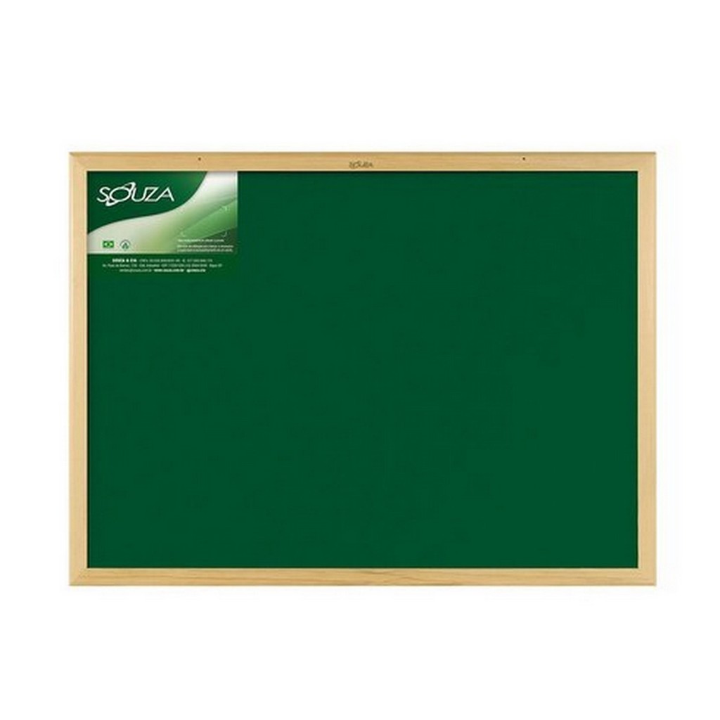 Quadro Verde Standard 90x70 Cm com Moldura de Madeira Souza - 2209