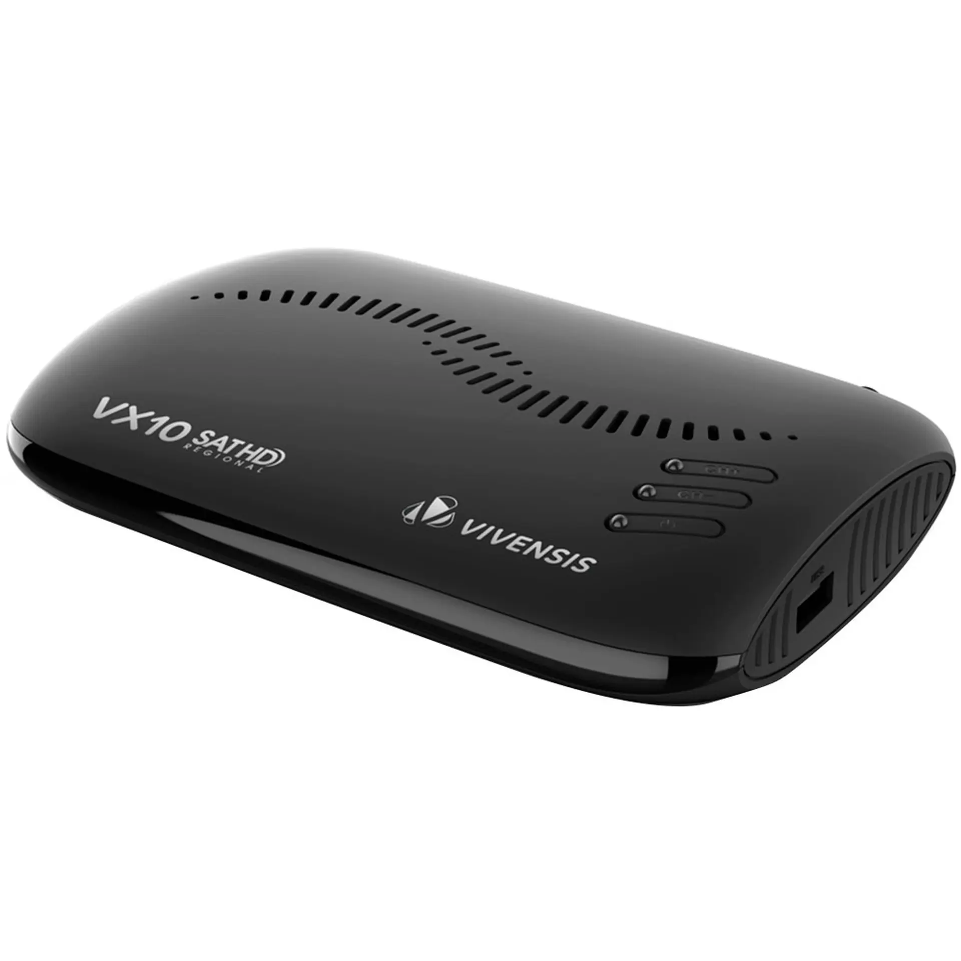 Antena Monoponto Banda KU Chapa 60cm + Receptor Digital SAT HD VX10 Vivensis
