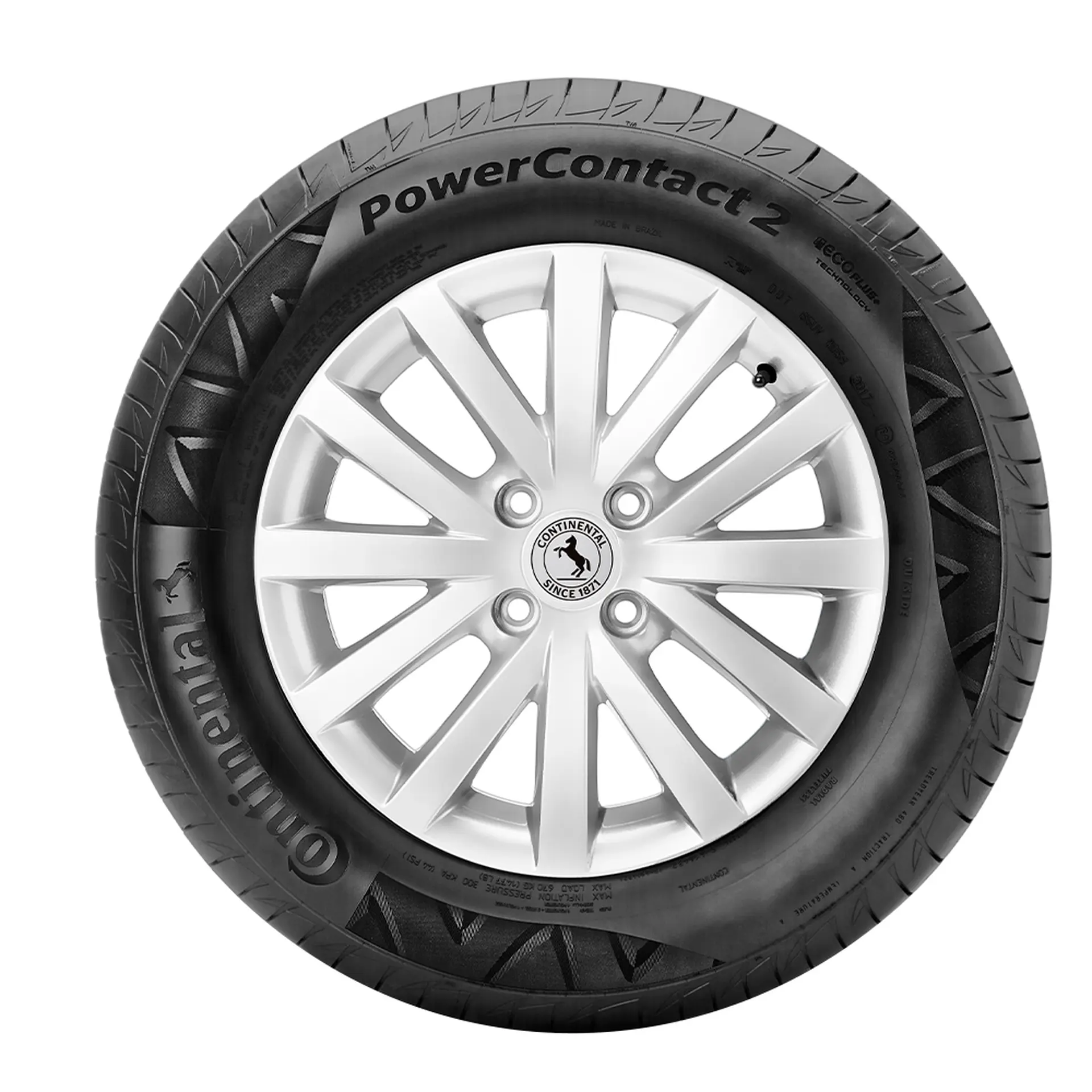 Pneu 195/60R15 Continental PowerContact 2 Aro15 88H Assimétrico Radial