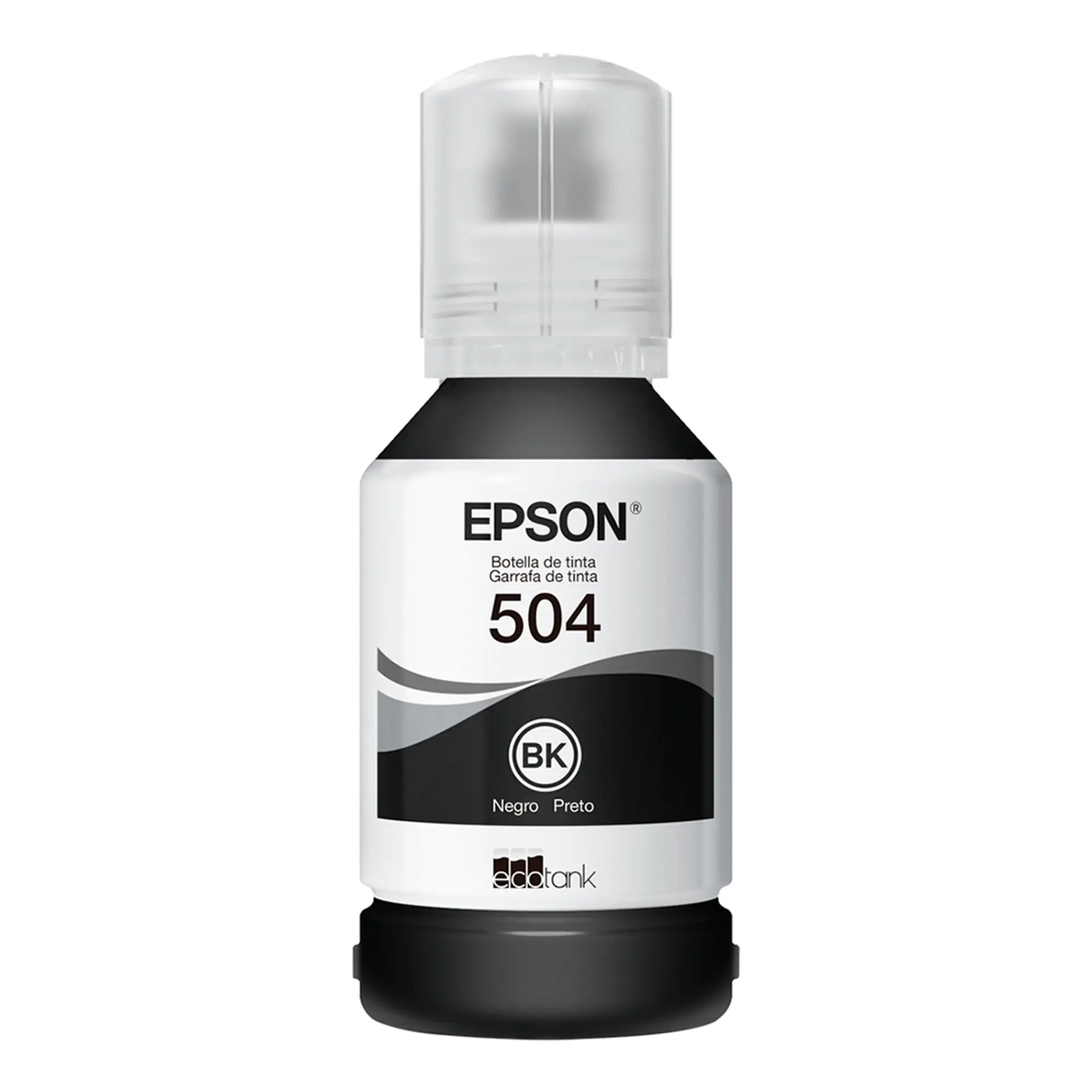 Refil Tanque de Tinta Epson Preto T504 até 7500 Páginas